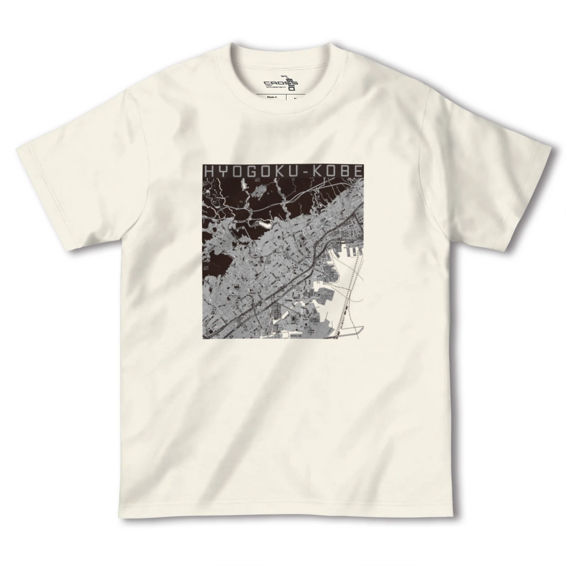 【兵庫区(神戸市)(兵庫県)】地図柄ヘビーウェイトTシャツ