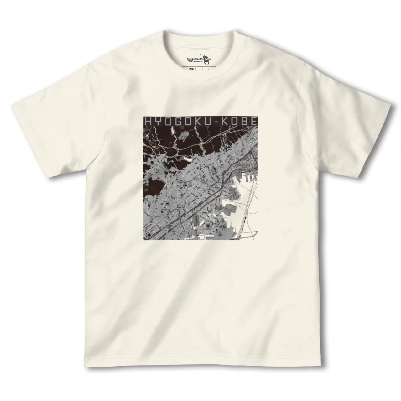 【兵庫区(神戸市)(兵庫県)】地図柄ヘビーウェイトTシャツ