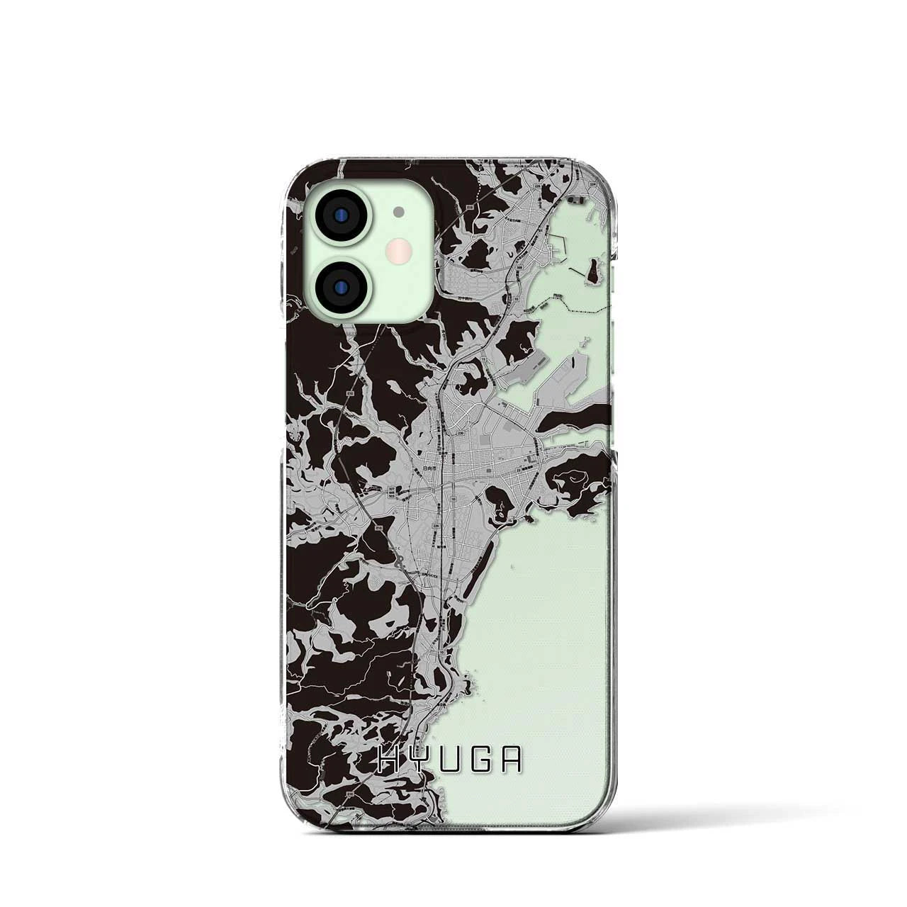 【日向(宮崎県)】地図柄iPhoneケース(クリアタイプ)