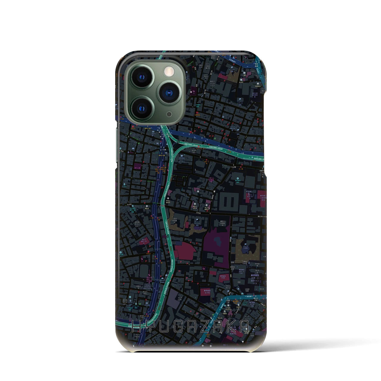 【日向坂(東京都)】地図柄iPhoneケース(バックカバータイプ)
