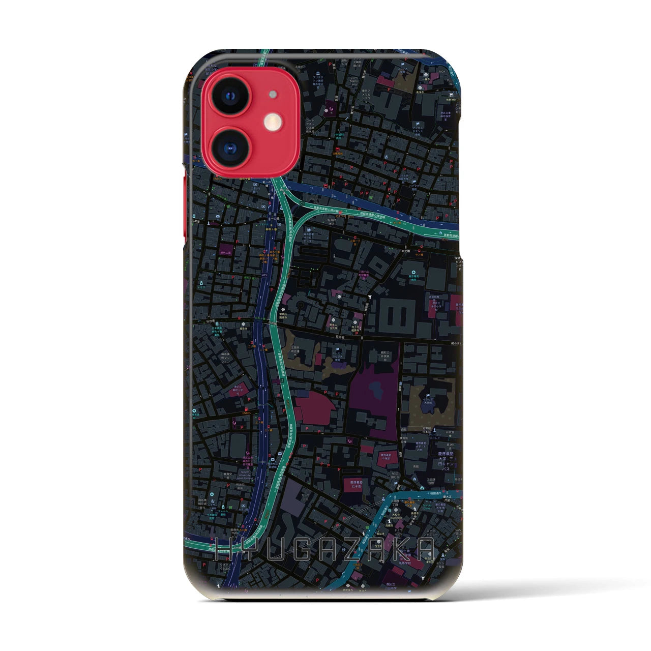 【日向坂(東京都)】地図柄iPhoneケース(バックカバータイプ)