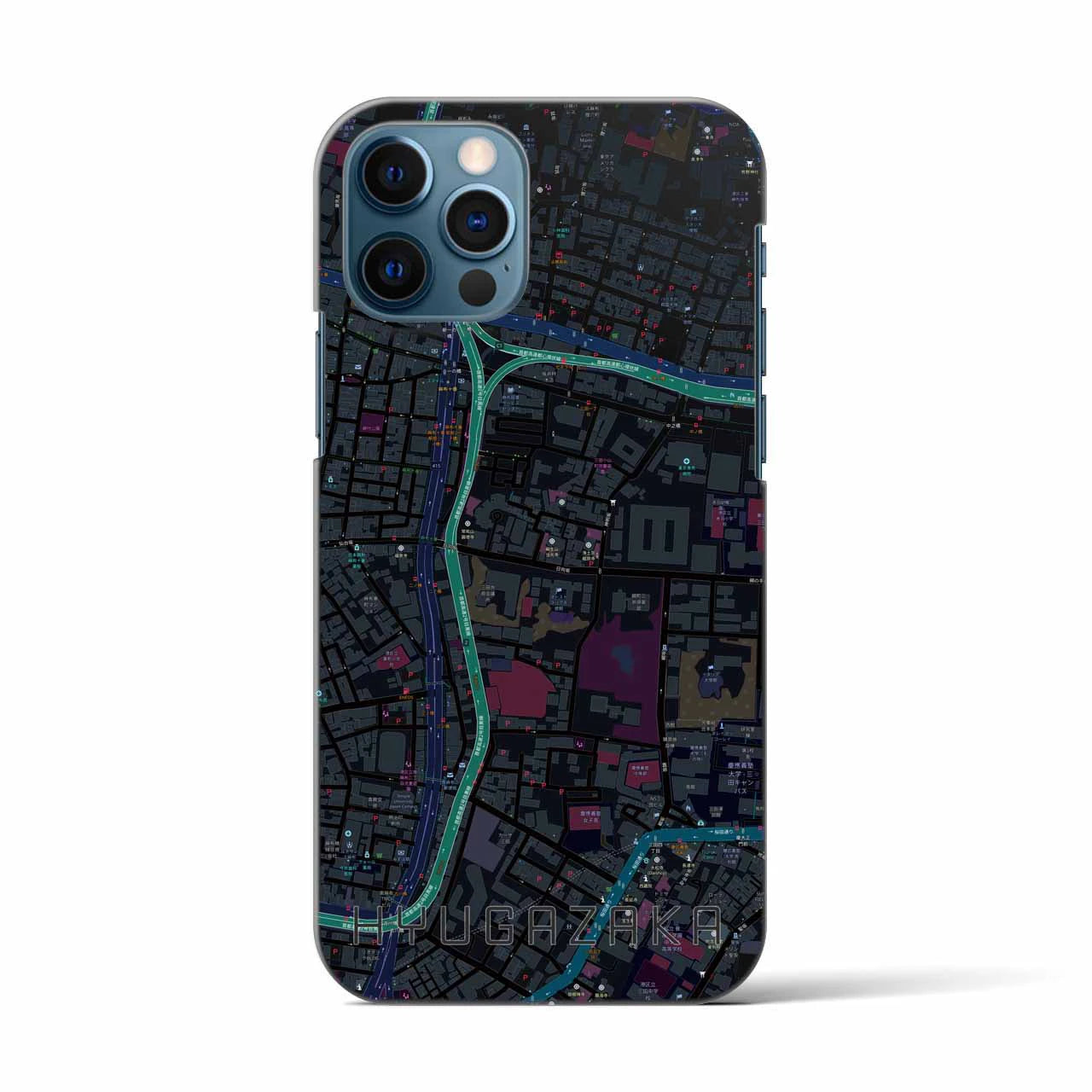 【日向坂(東京都)】地図柄iPhoneケース(バックカバータイプ)