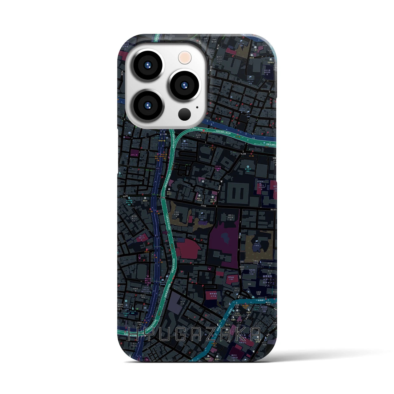 【日向坂(東京都)】地図柄iPhoneケース(バックカバータイプ)