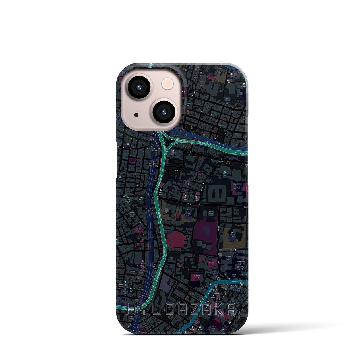 【日向坂(東京都)】地図柄iPhoneケース(バックカバータイプ)
