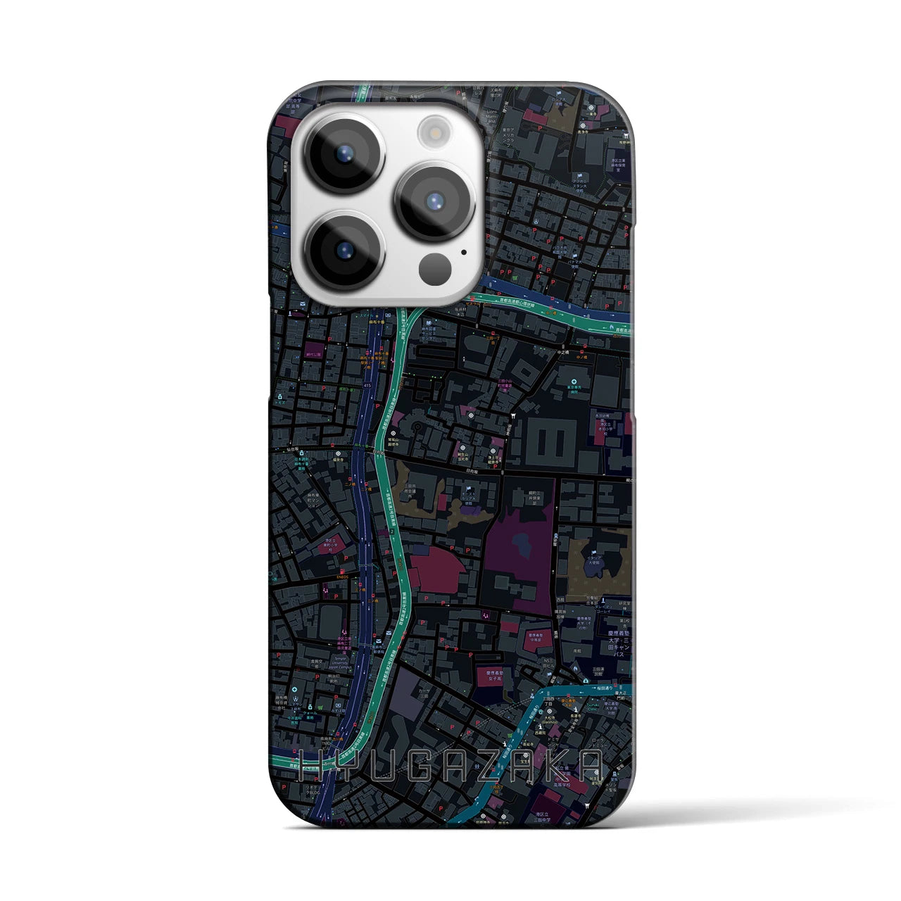 【日向坂(東京都)】地図柄iPhoneケース(バックカバータイプ)