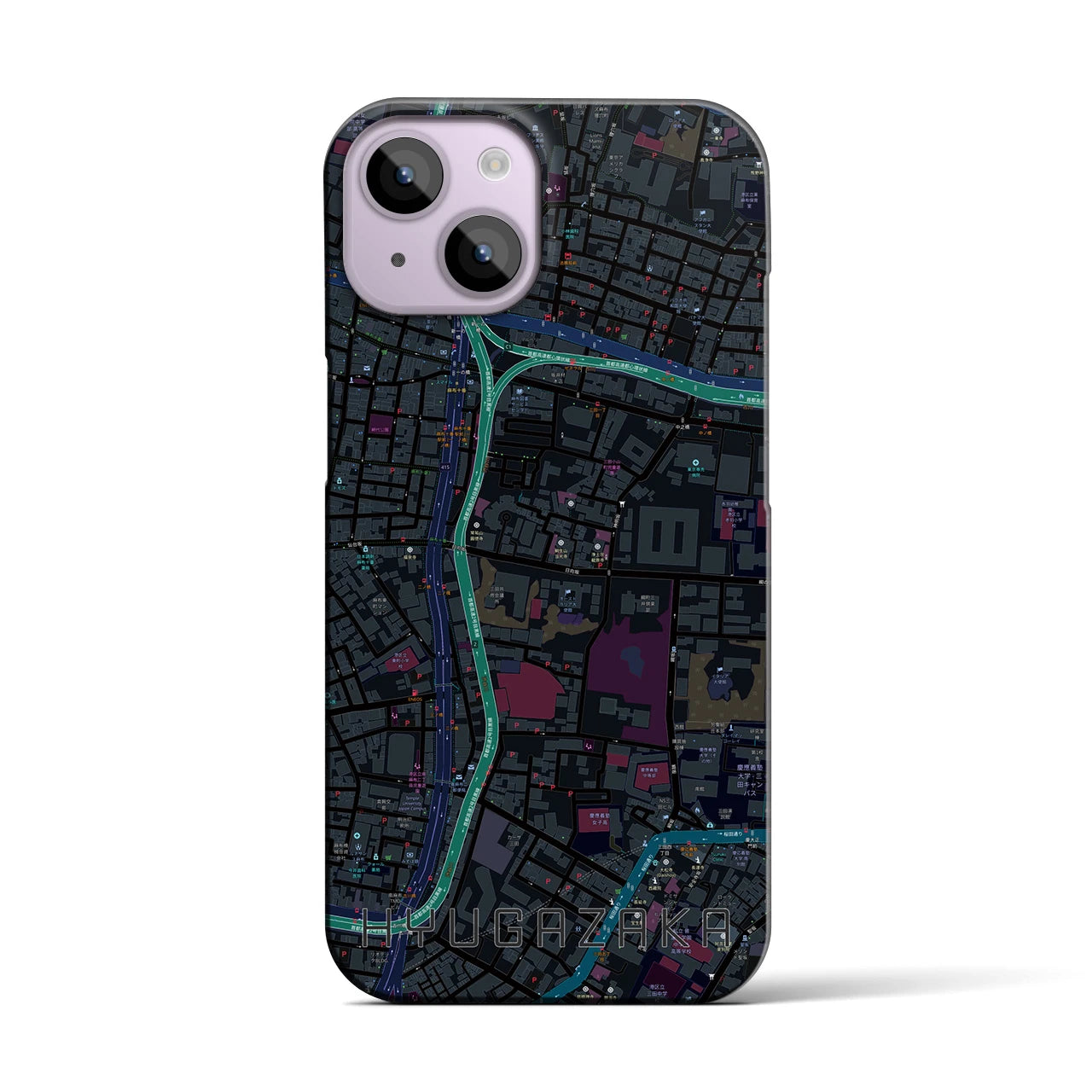 【日向坂(東京都)】地図柄iPhoneケース(バックカバータイプ)