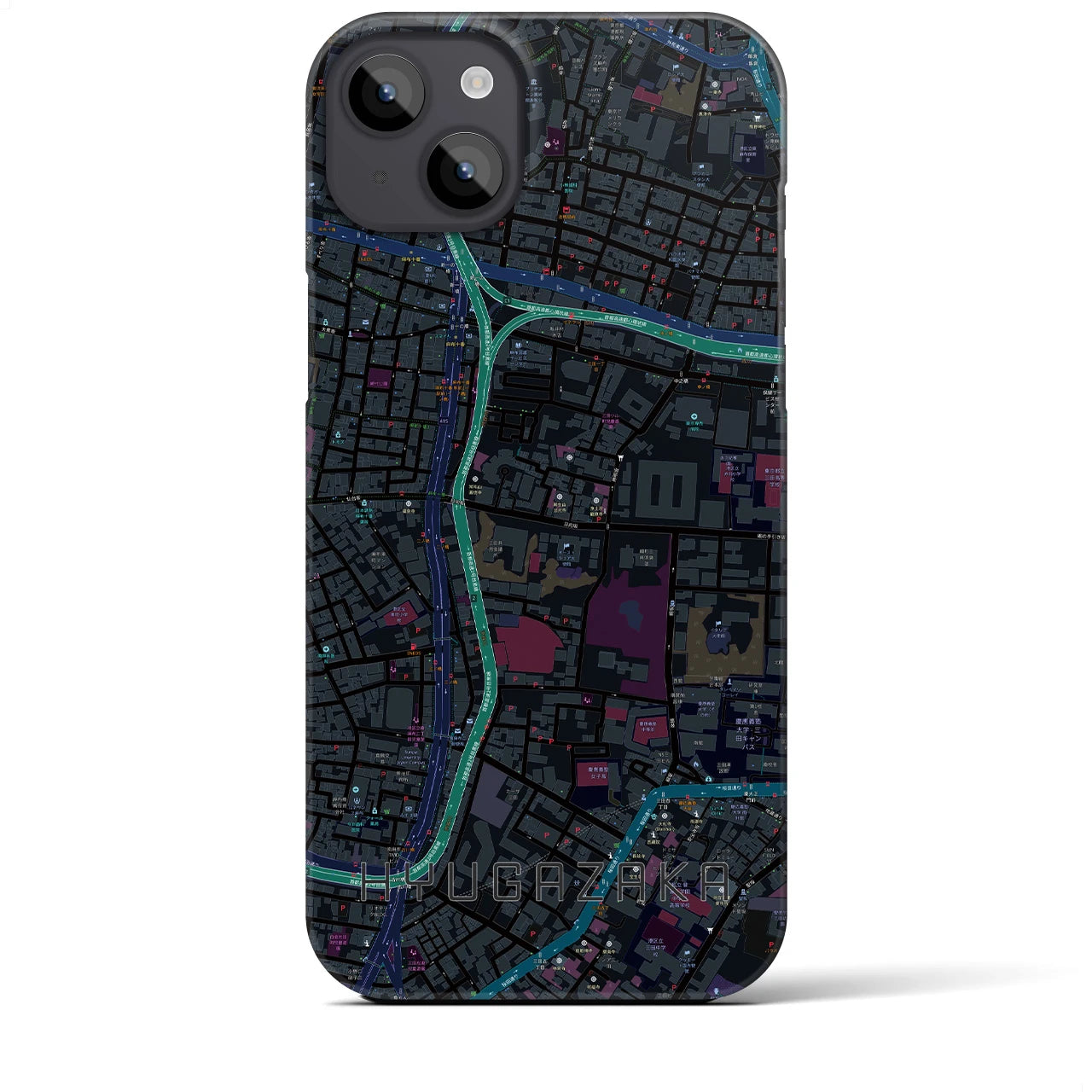 【日向坂(東京都)】地図柄iPhoneケース(バックカバータイプ)