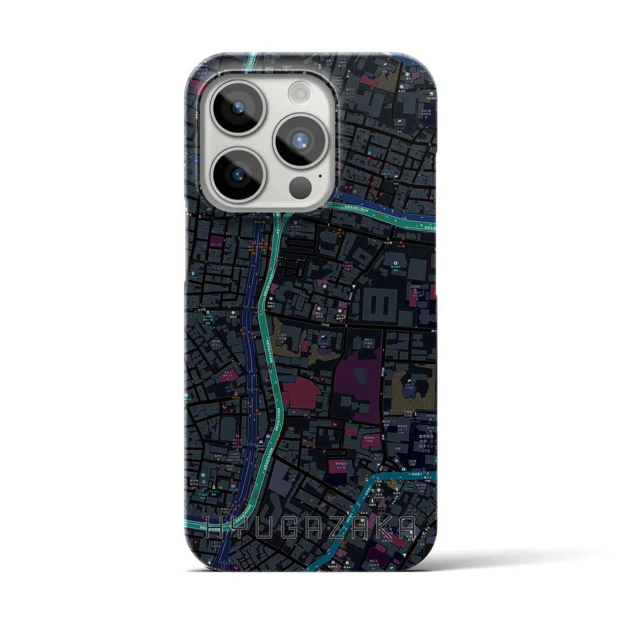 【日向坂(東京都)】地図柄iPhoneケース(バックカバータイプ)