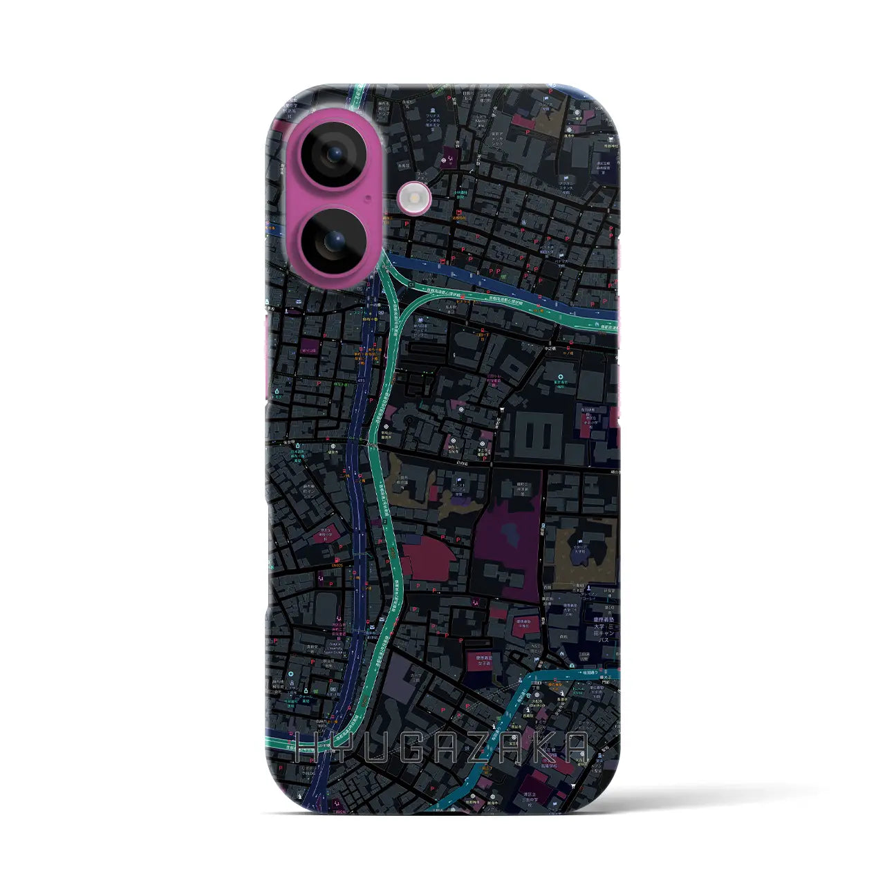 【日向坂(東京都)】地図柄iPhoneケース(バックカバータイプ)