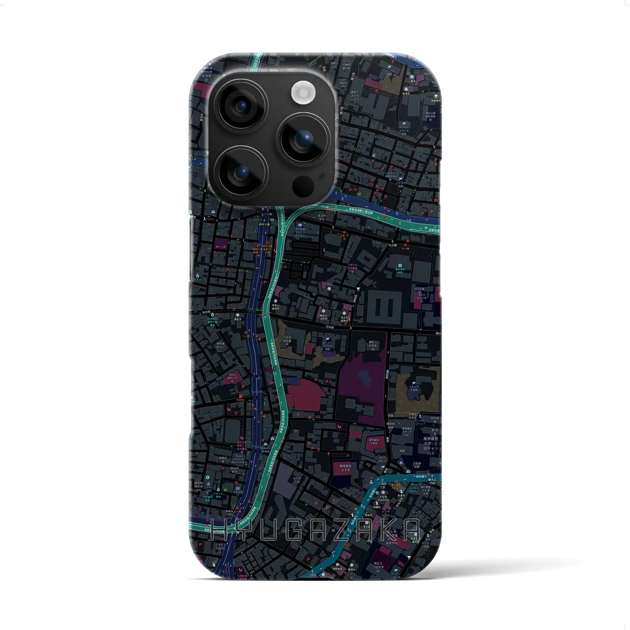 【日向坂(東京都)】地図柄iPhoneケース(バックカバータイプ)