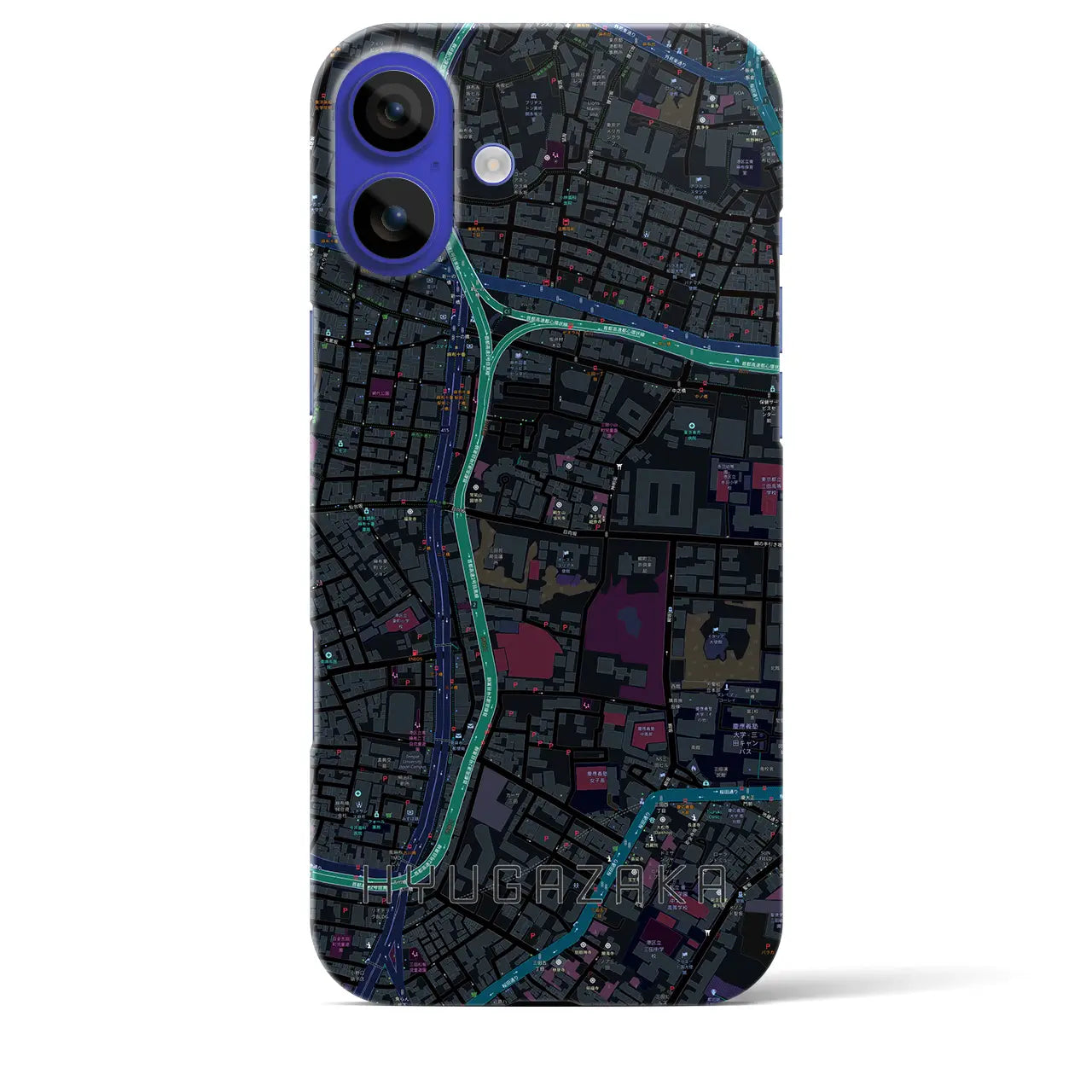 【日向坂(東京都)】地図柄iPhoneケース(バックカバータイプ)