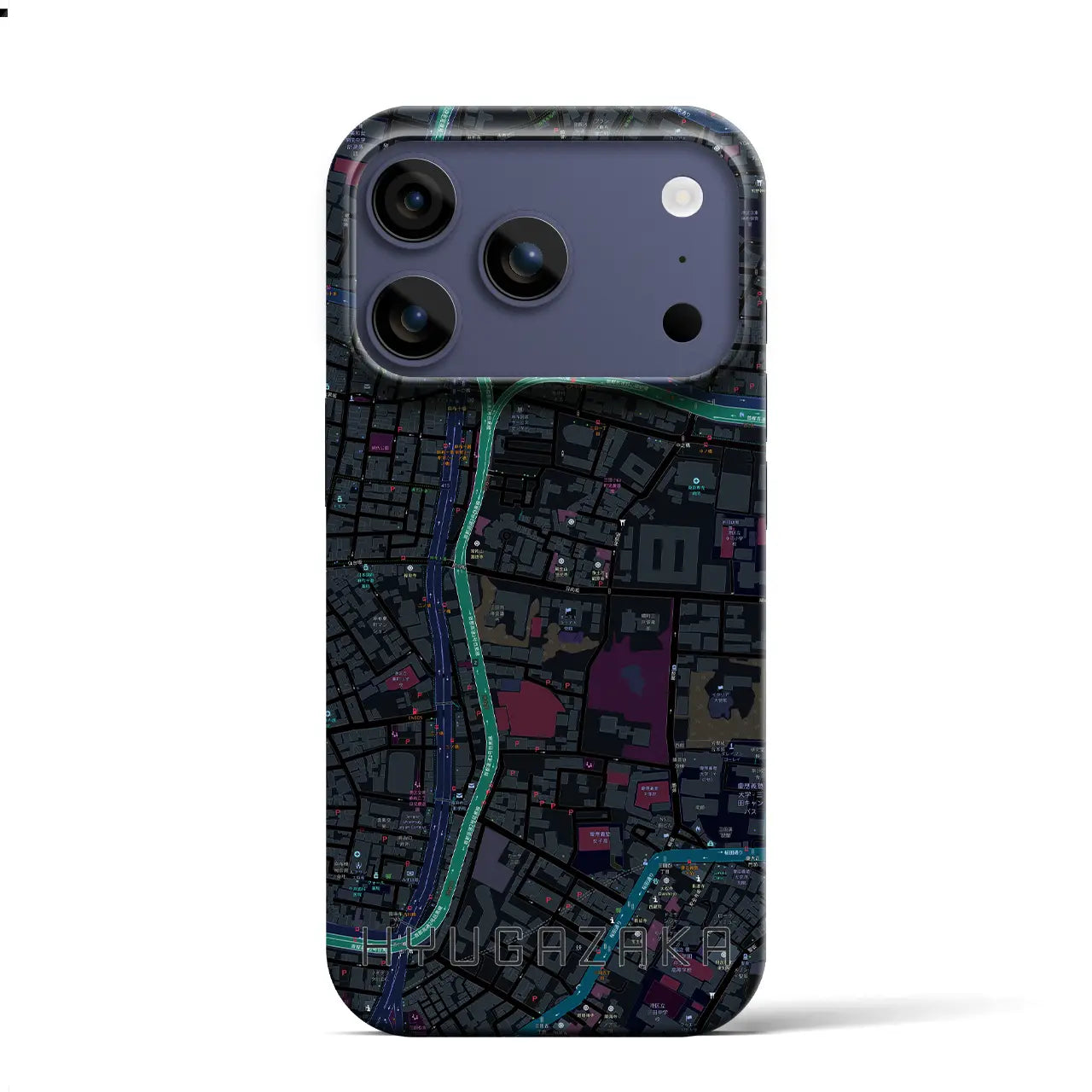 【日向坂(東京都)】地図柄iPhoneケース(バックカバータイプ)