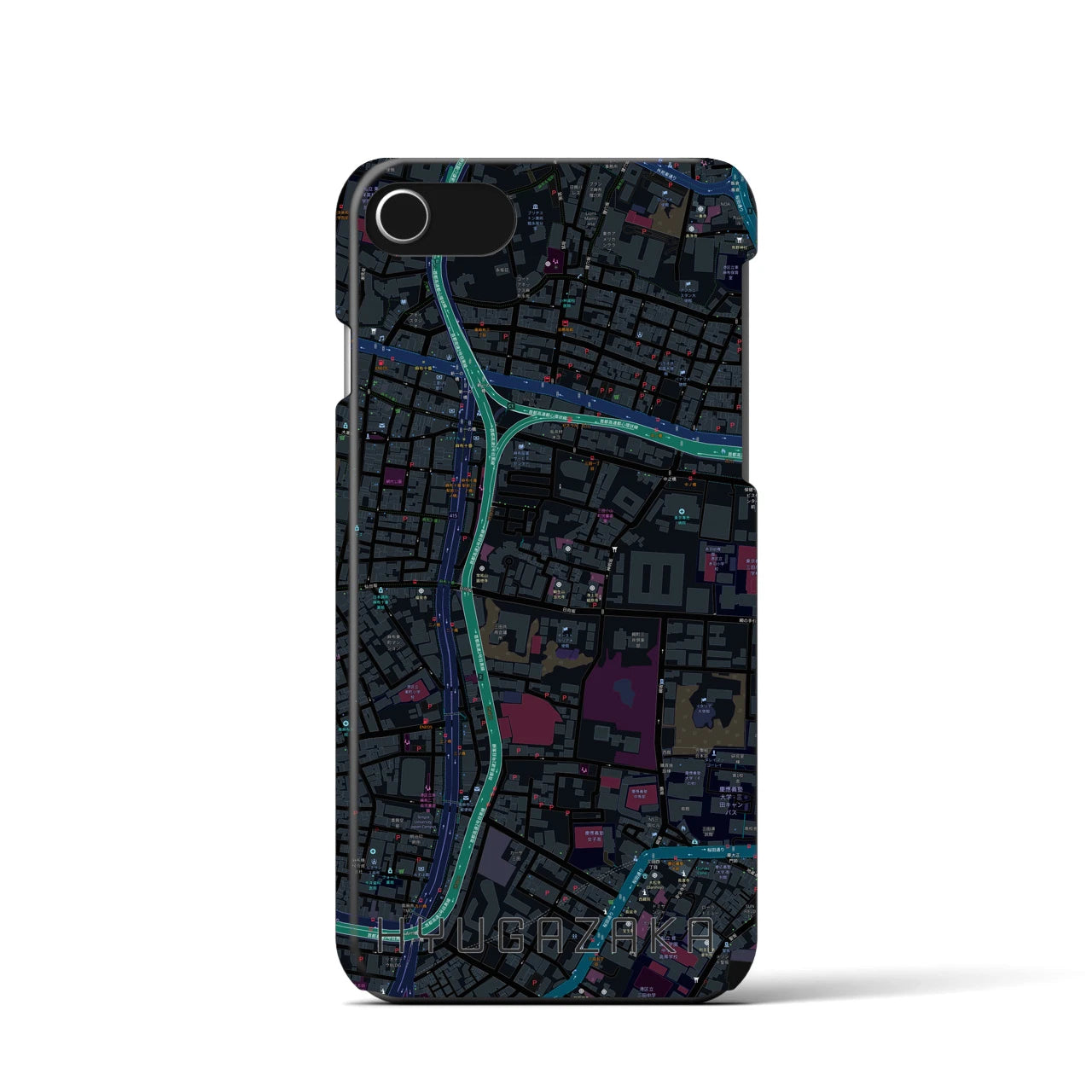 【日向坂(東京都)】地図柄iPhoneケース(バックカバータイプ)