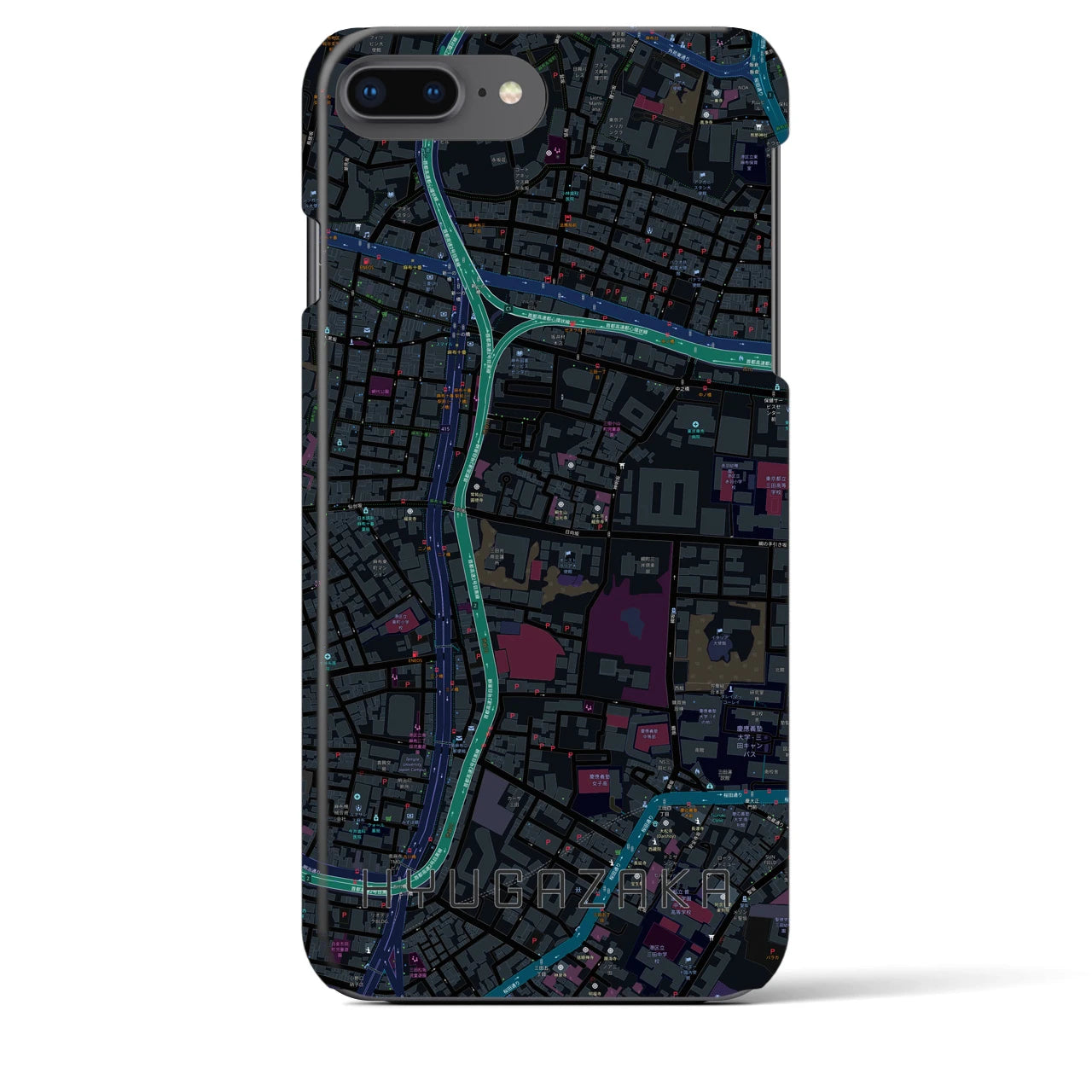 【日向坂(東京都)】地図柄iPhoneケース(バックカバータイプ)