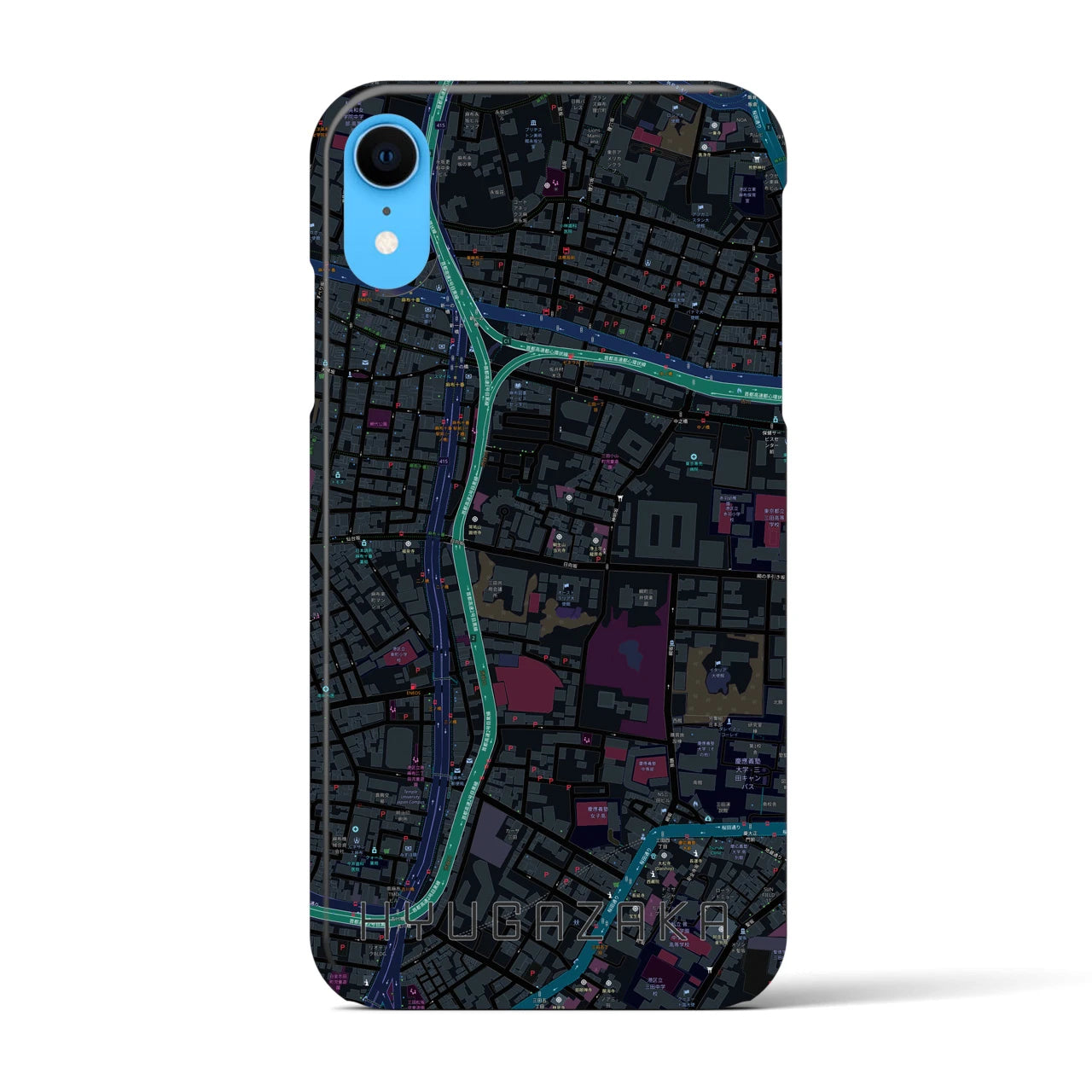 【日向坂(東京都)】地図柄iPhoneケース(バックカバータイプ)