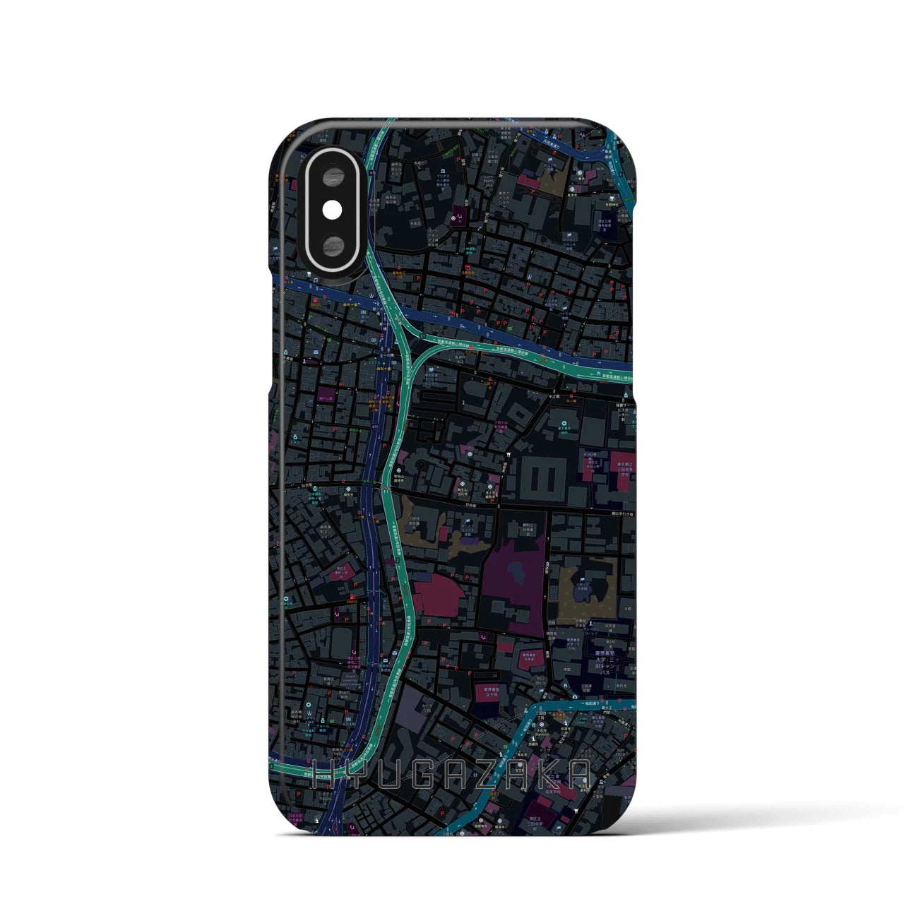 【日向坂(東京都)】地図柄iPhoneケース(バックカバータイプ)