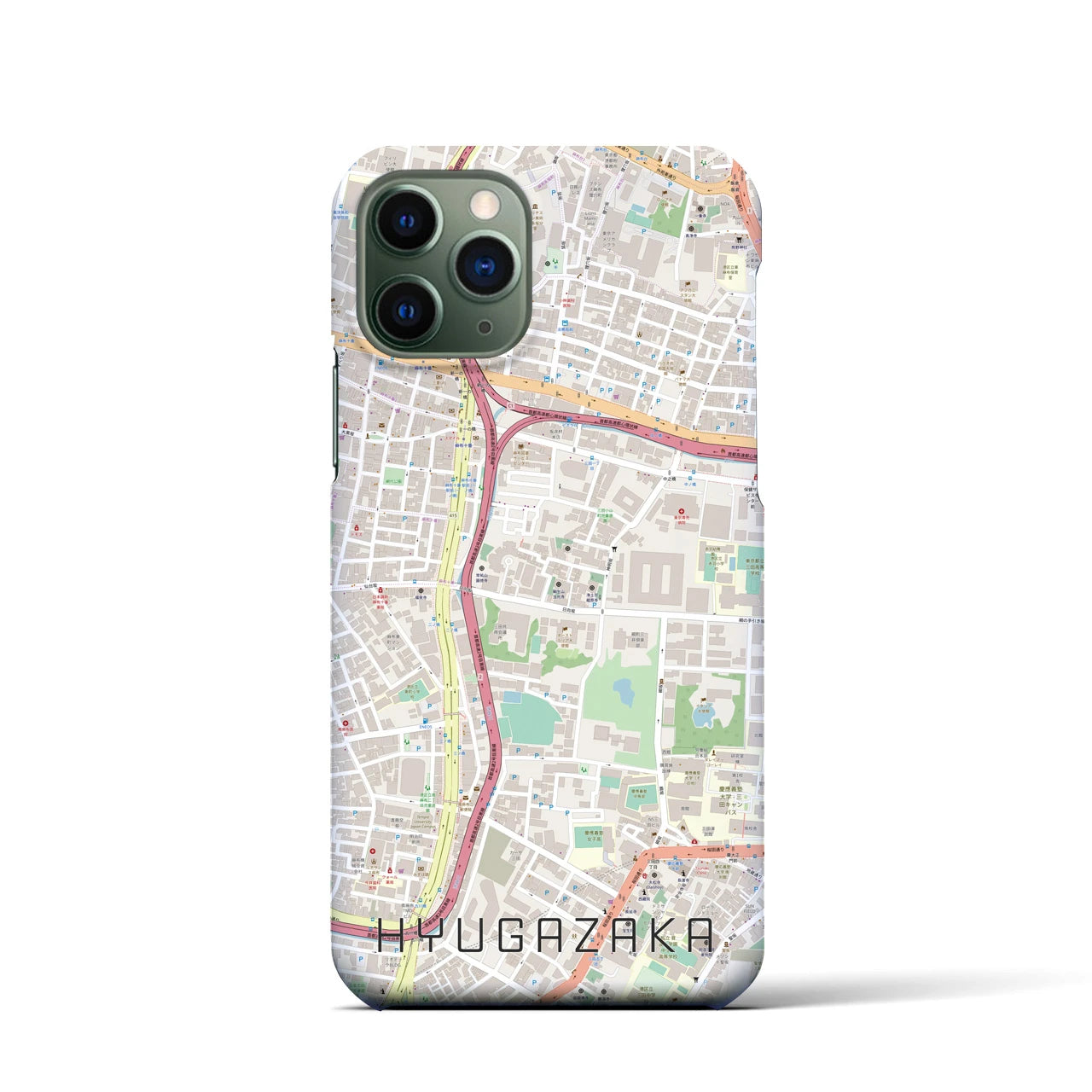【日向坂(東京都)】地図柄iPhoneケース(バックカバータイプ)