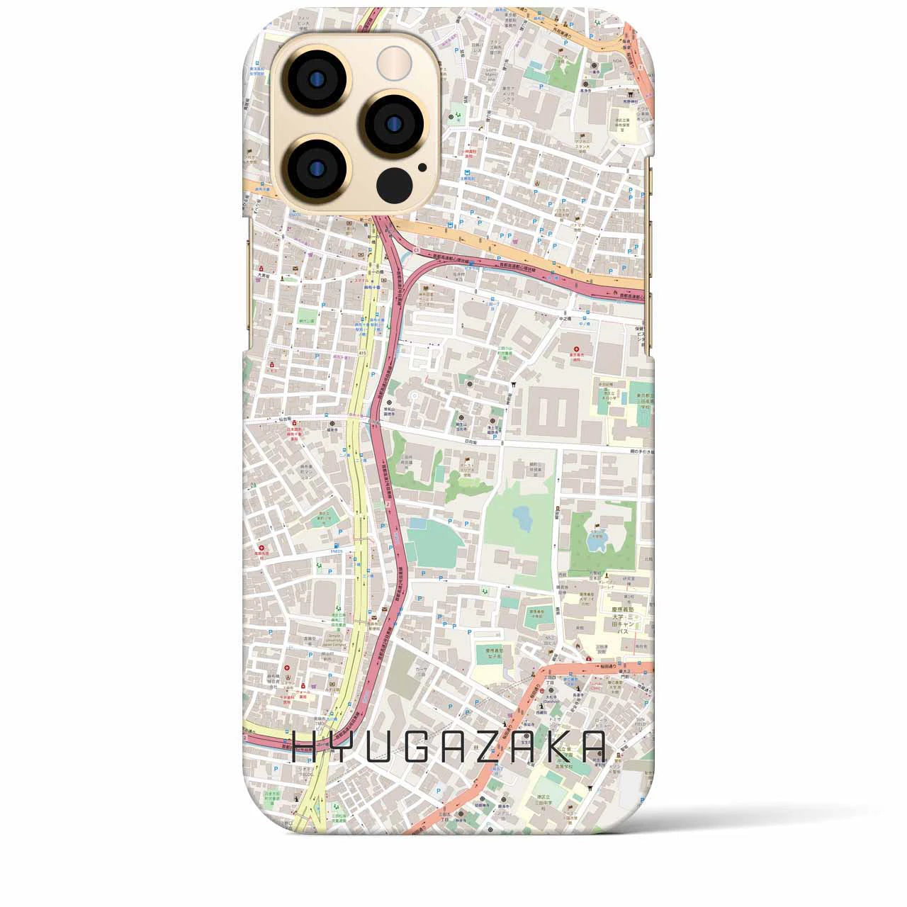 【日向坂(東京都)】地図柄iPhoneケース(バックカバータイプ)