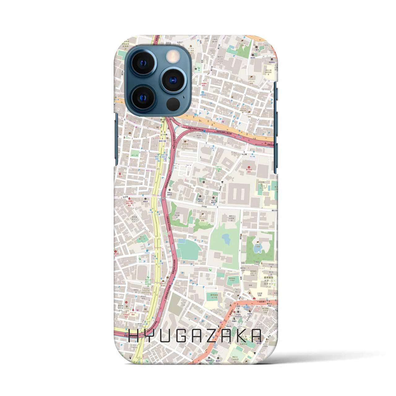 【日向坂(東京都)】地図柄iPhoneケース(バックカバータイプ)