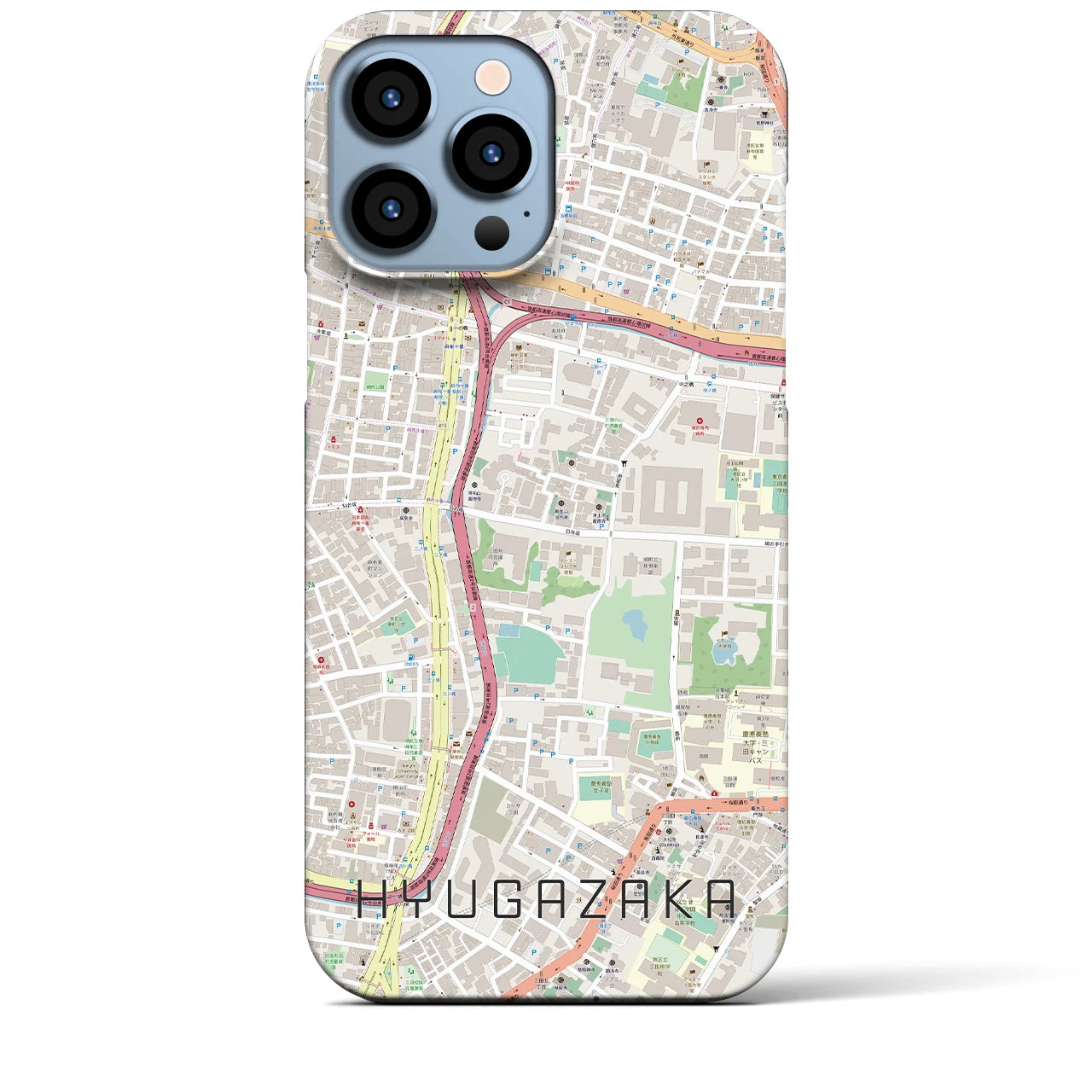 【日向坂(東京都)】地図柄iPhoneケース(バックカバータイプ)