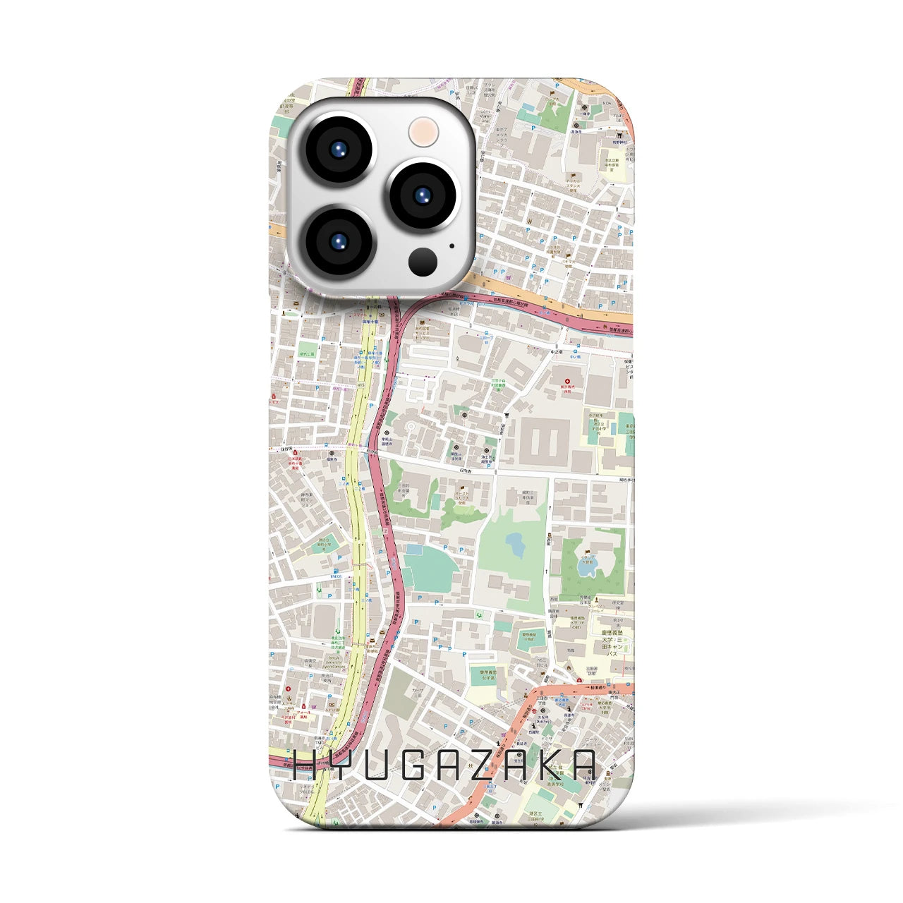 【日向坂(東京都)】地図柄iPhoneケース(バックカバータイプ)
