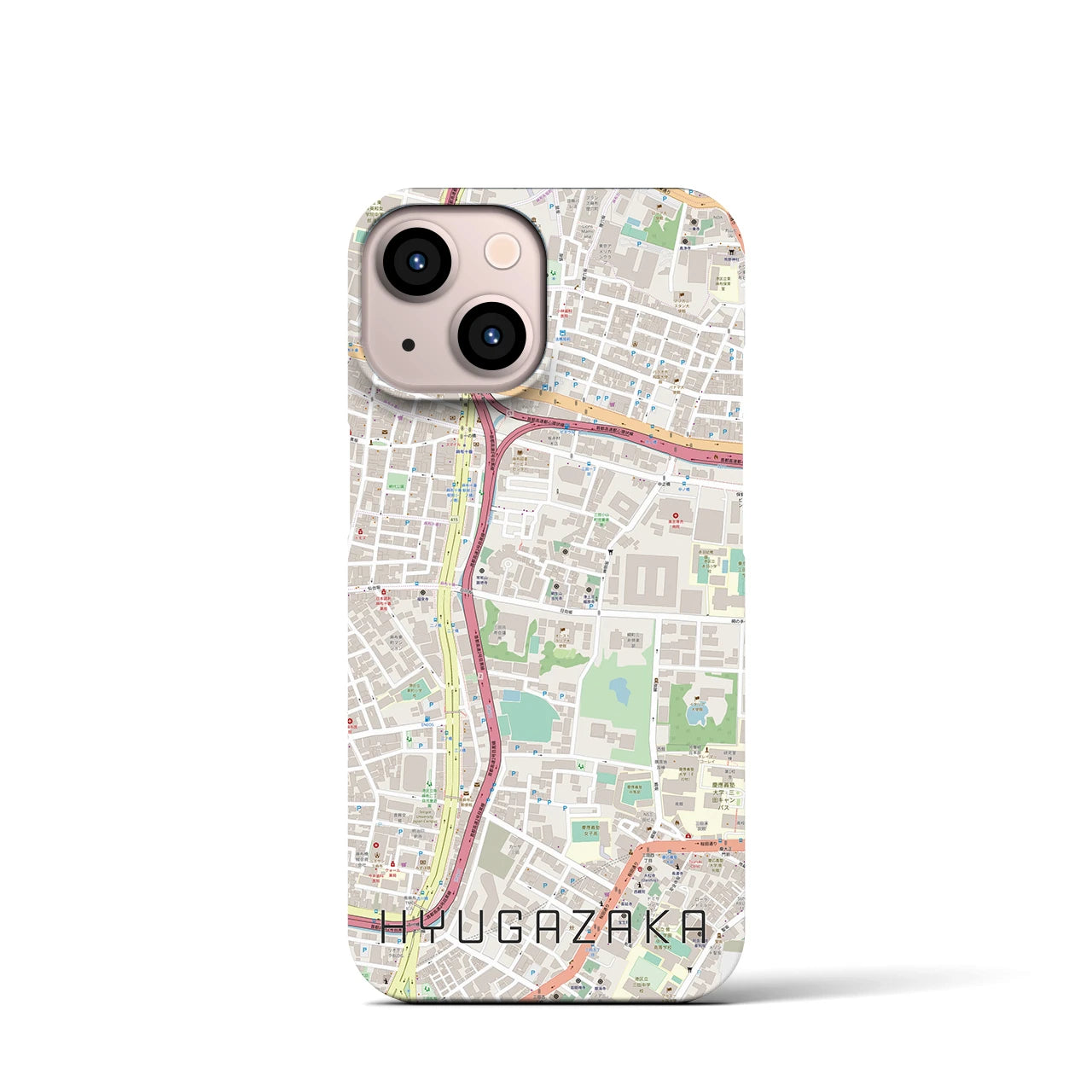 【日向坂(東京都)】地図柄iPhoneケース(バックカバータイプ)