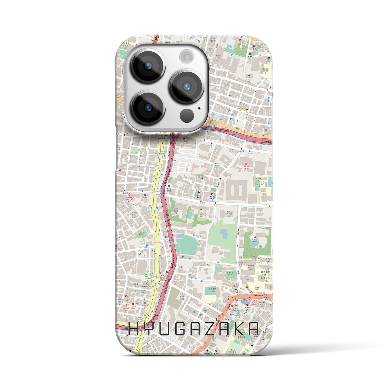 【日向坂(東京都)】地図柄iPhoneケース(バックカバータイプ)