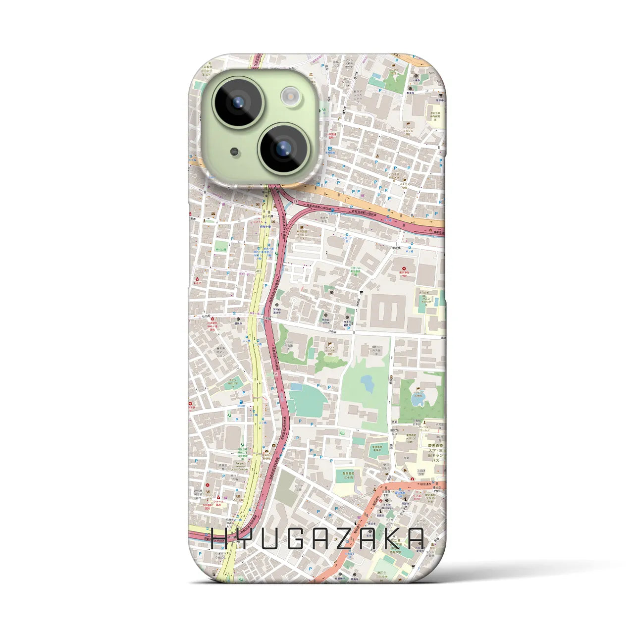【日向坂(東京都)】地図柄iPhoneケース(バックカバータイプ)
