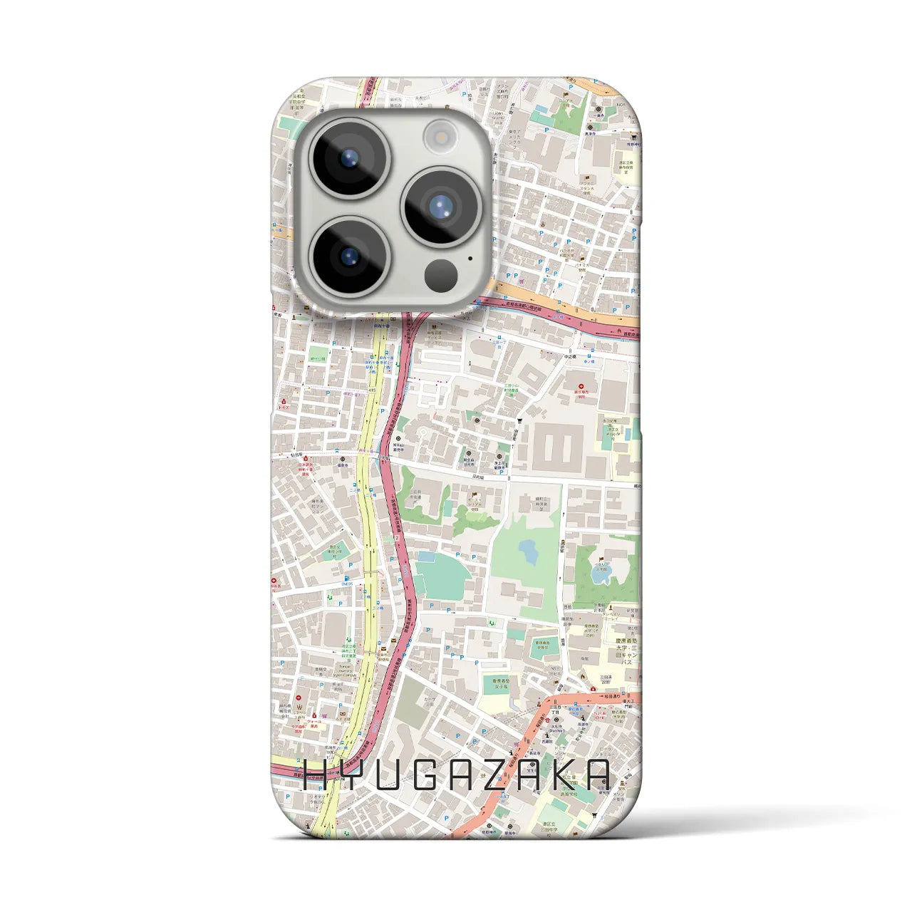 【日向坂(東京都)】地図柄iPhoneケース(バックカバータイプ)