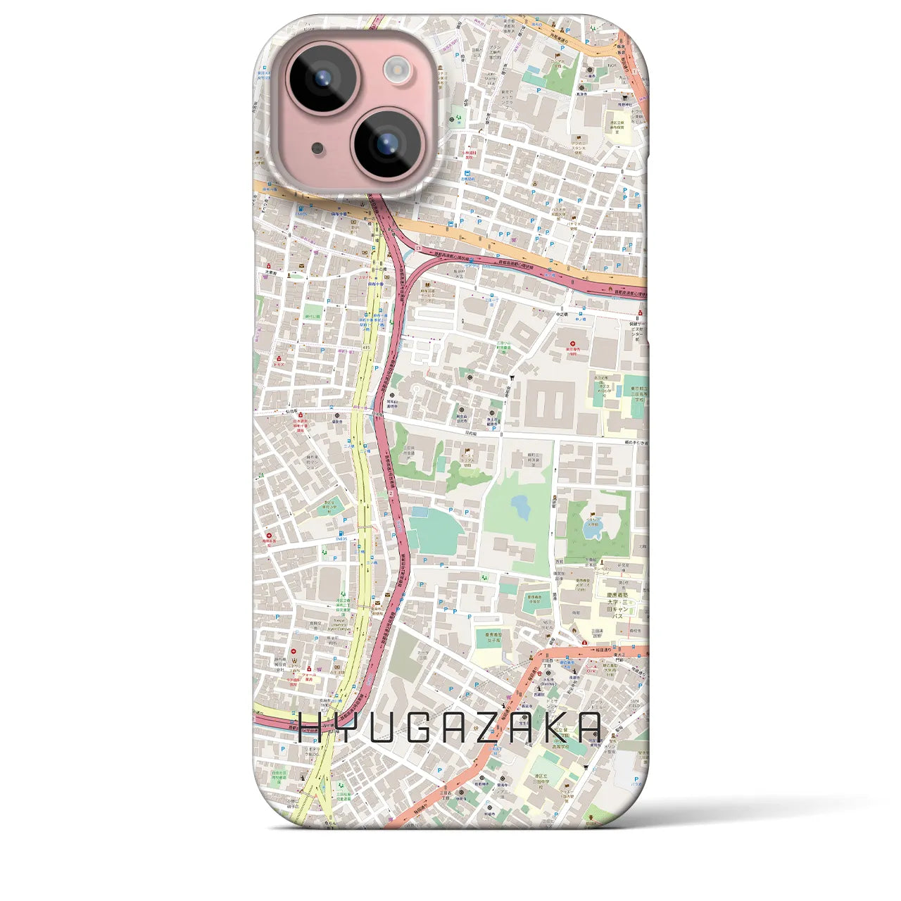 【日向坂(東京都)】地図柄iPhoneケース(バックカバータイプ)