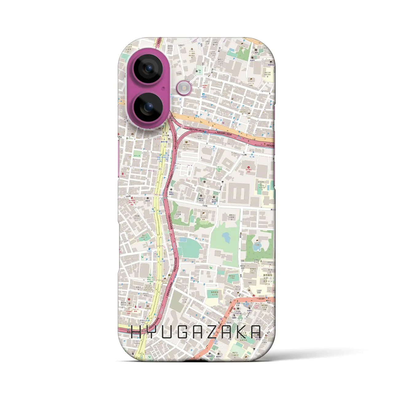 【日向坂(東京都)】地図柄iPhoneケース(バックカバータイプ)