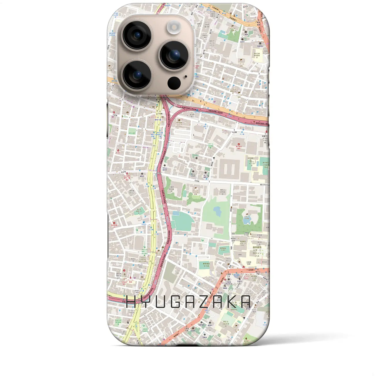 【日向坂(東京都)】地図柄iPhoneケース(バックカバータイプ)