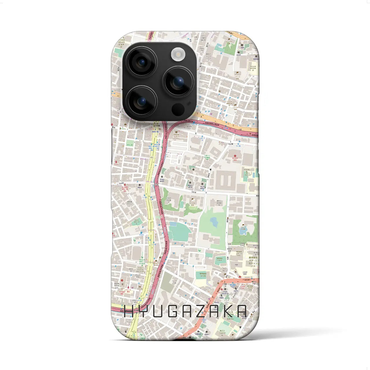 【日向坂(東京都)】地図柄iPhoneケース(バックカバータイプ)