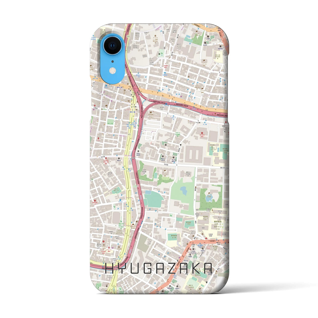 【日向坂(東京都)】地図柄iPhoneケース(バックカバータイプ)