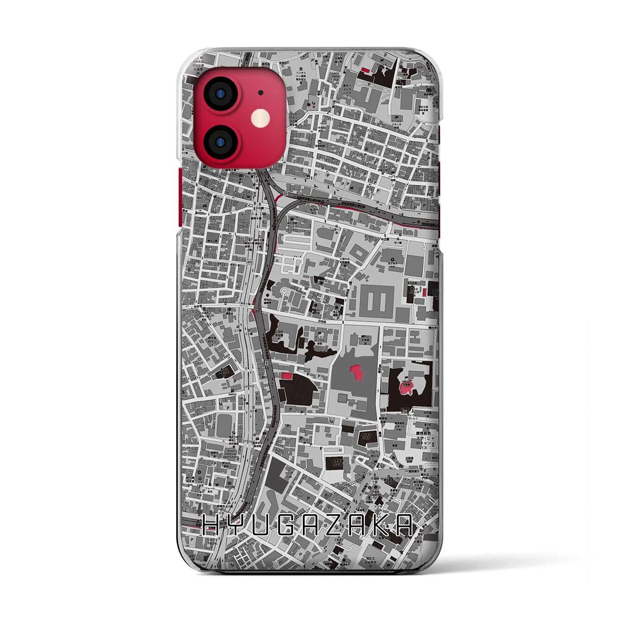 【日向坂(東京都)】地図柄iPhoneケース(クリアタイプ)