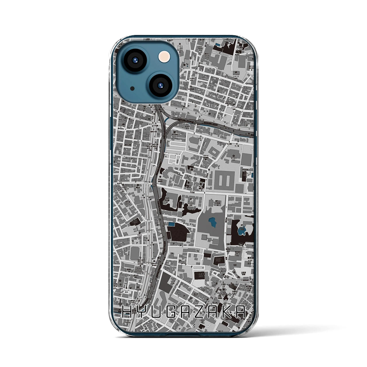 【日向坂(東京都)】地図柄iPhoneケース(クリアタイプ)