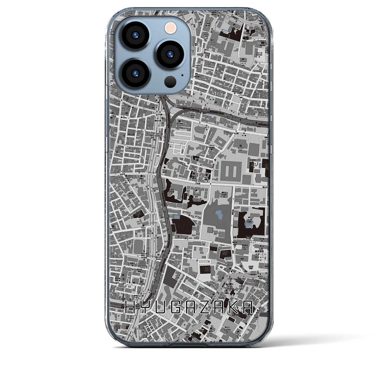 【日向坂(東京都)】地図柄iPhoneケース(クリアタイプ)