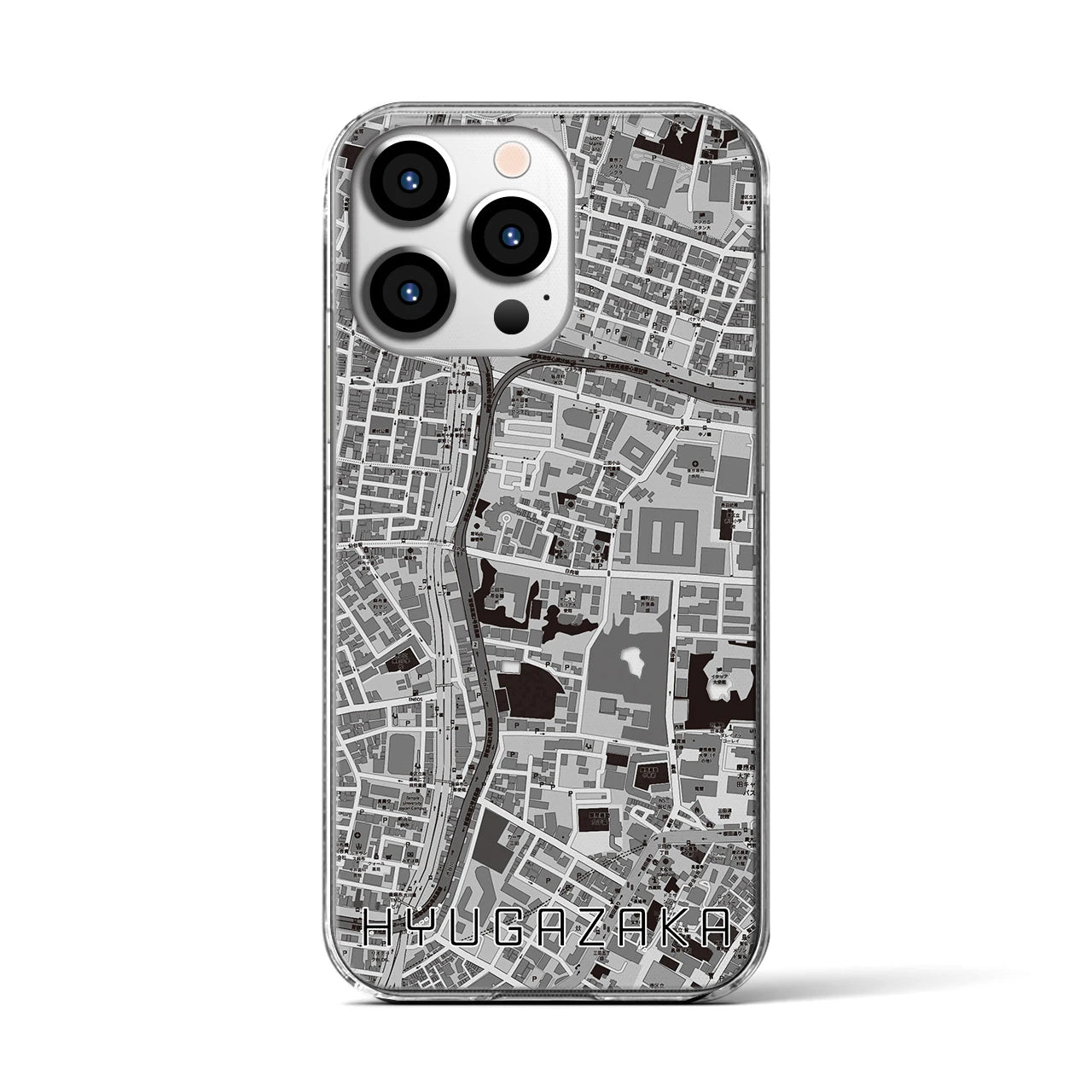 【日向坂(東京都)】地図柄iPhoneケース(クリアタイプ)