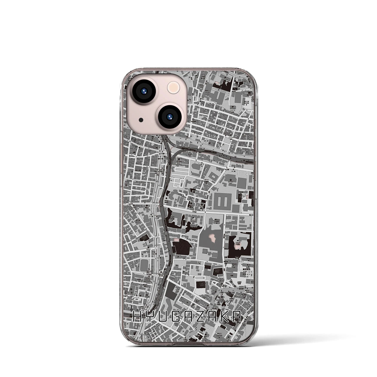 【日向坂(東京都)】地図柄iPhoneケース(クリアタイプ)