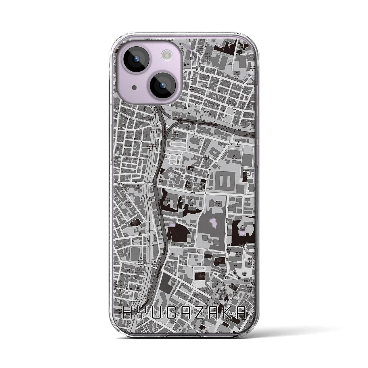 【日向坂(東京都)】地図柄iPhoneケース(クリアタイプ)