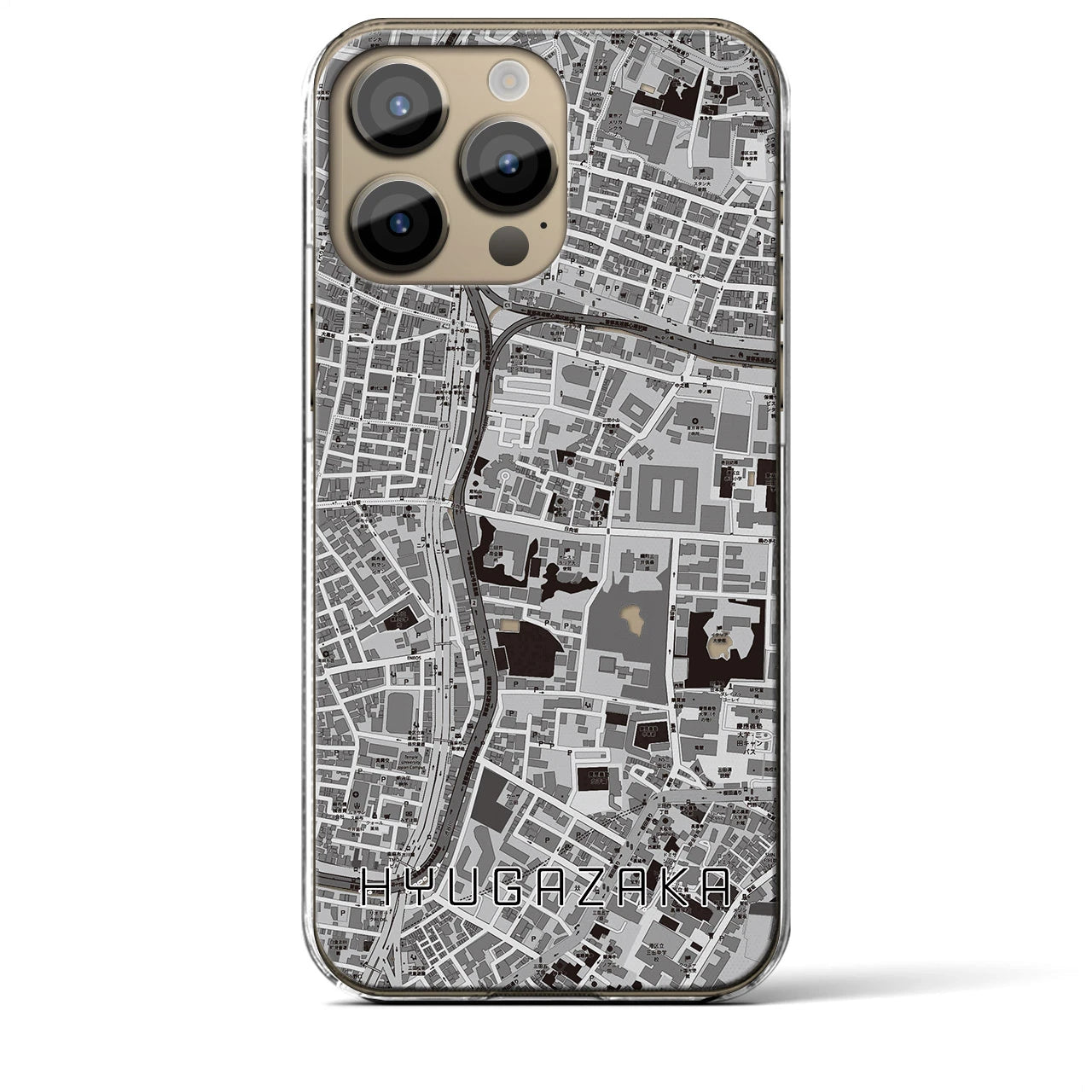 【日向坂(東京都)】地図柄iPhoneケース(クリアタイプ)