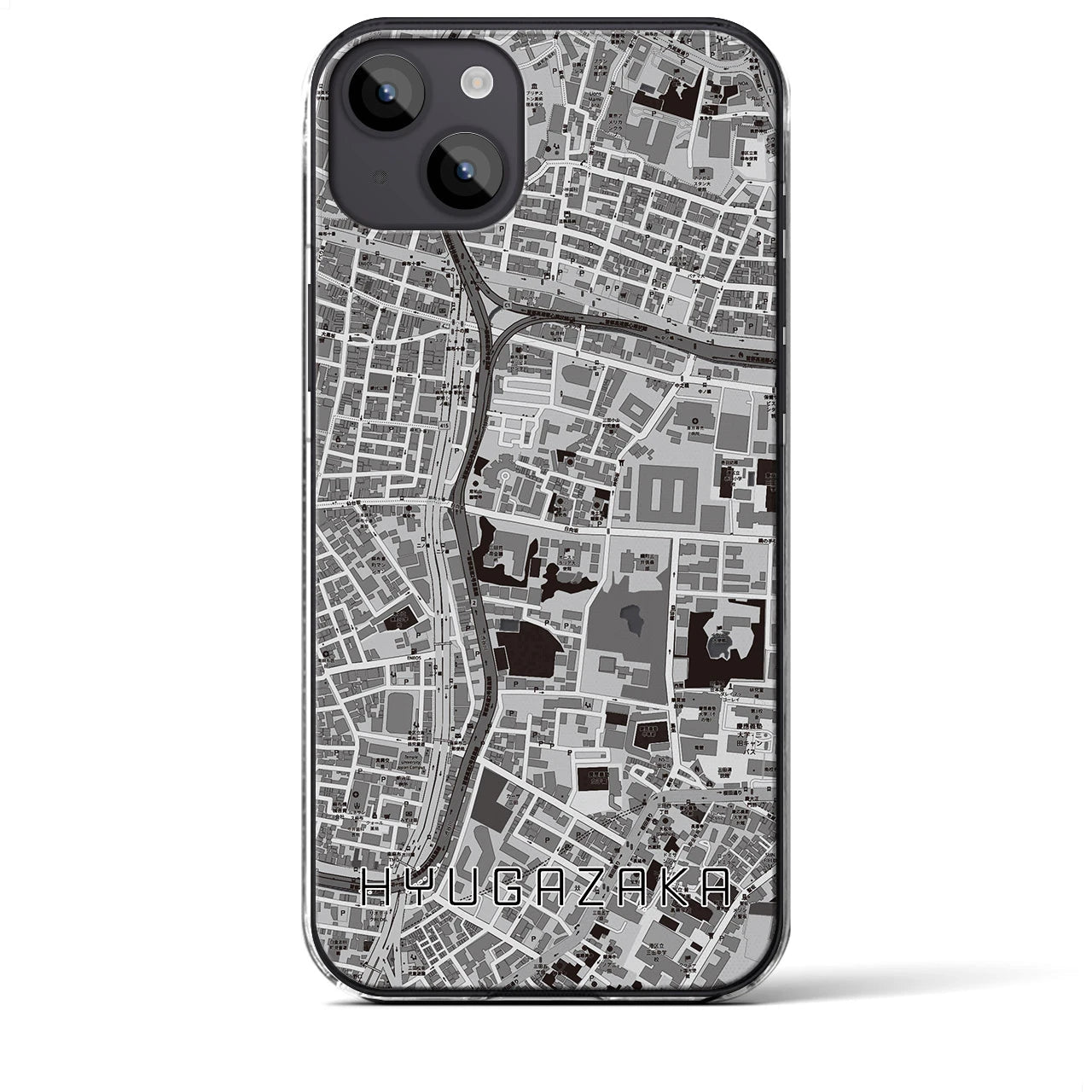 【日向坂(東京都)】地図柄iPhoneケース(クリアタイプ)