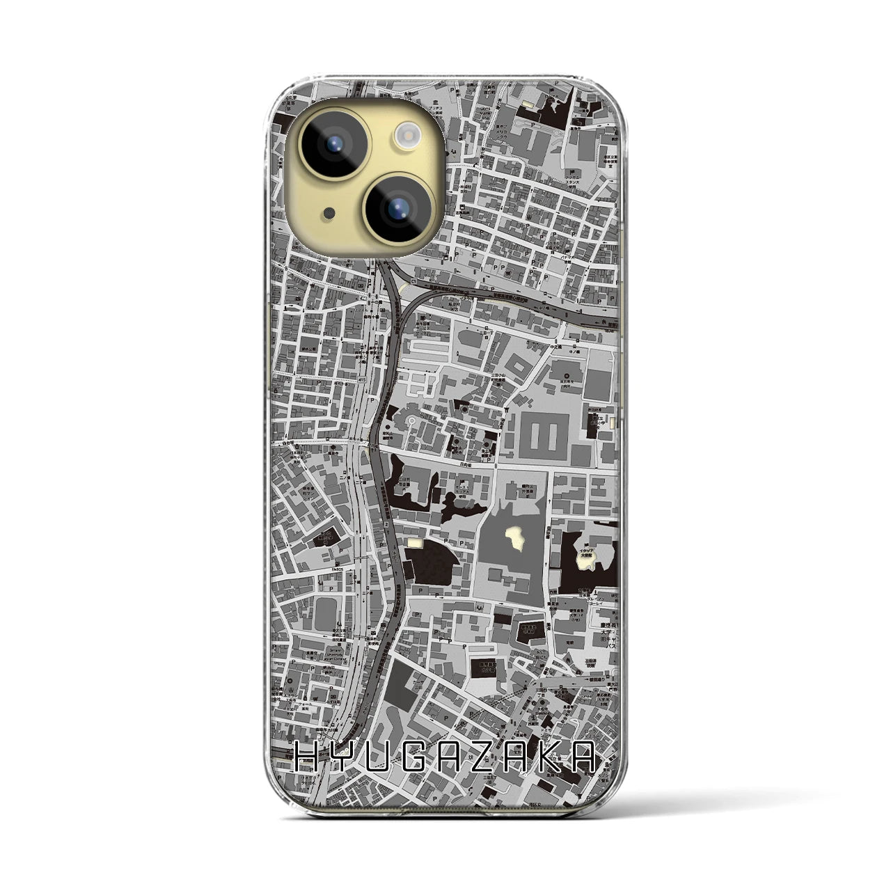 【日向坂(東京都)】地図柄iPhoneケース(クリアタイプ)