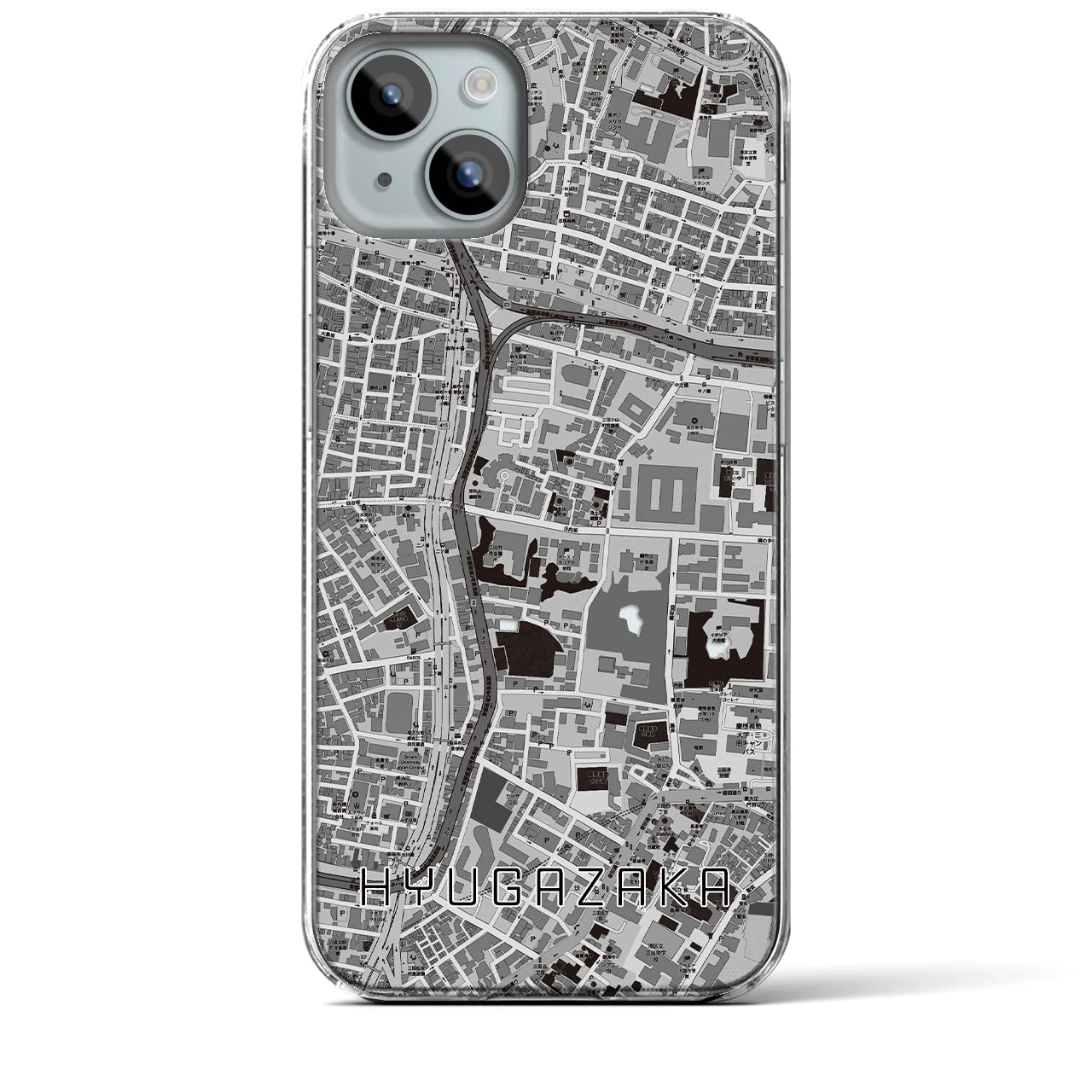 【日向坂(東京都)】地図柄iPhoneケース(クリアタイプ)