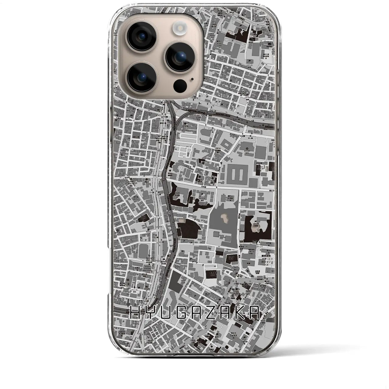 【日向坂(東京都)】地図柄iPhoneケース(クリアタイプ)