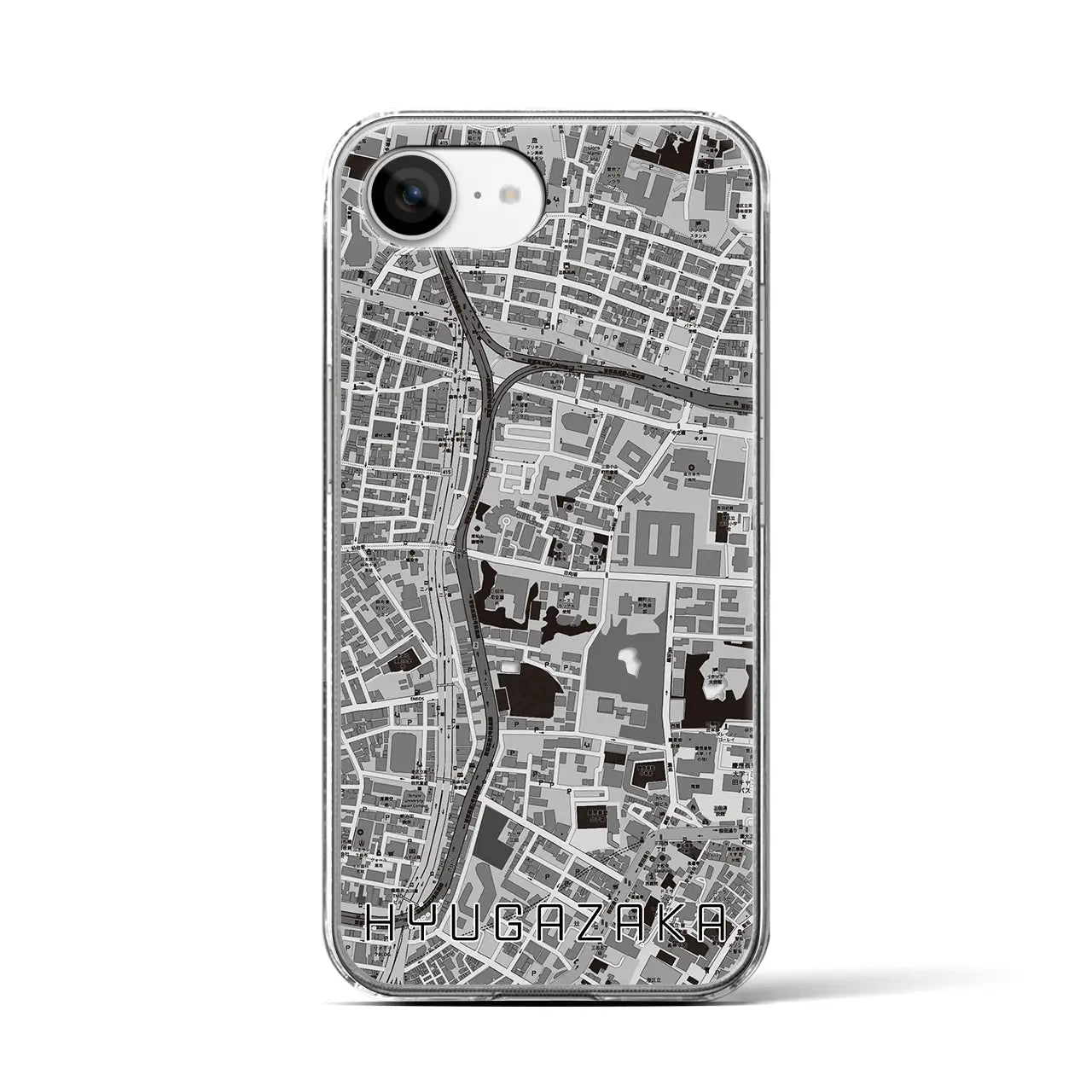 【日向坂(東京都)】地図柄iPhoneケース(クリアタイプ)