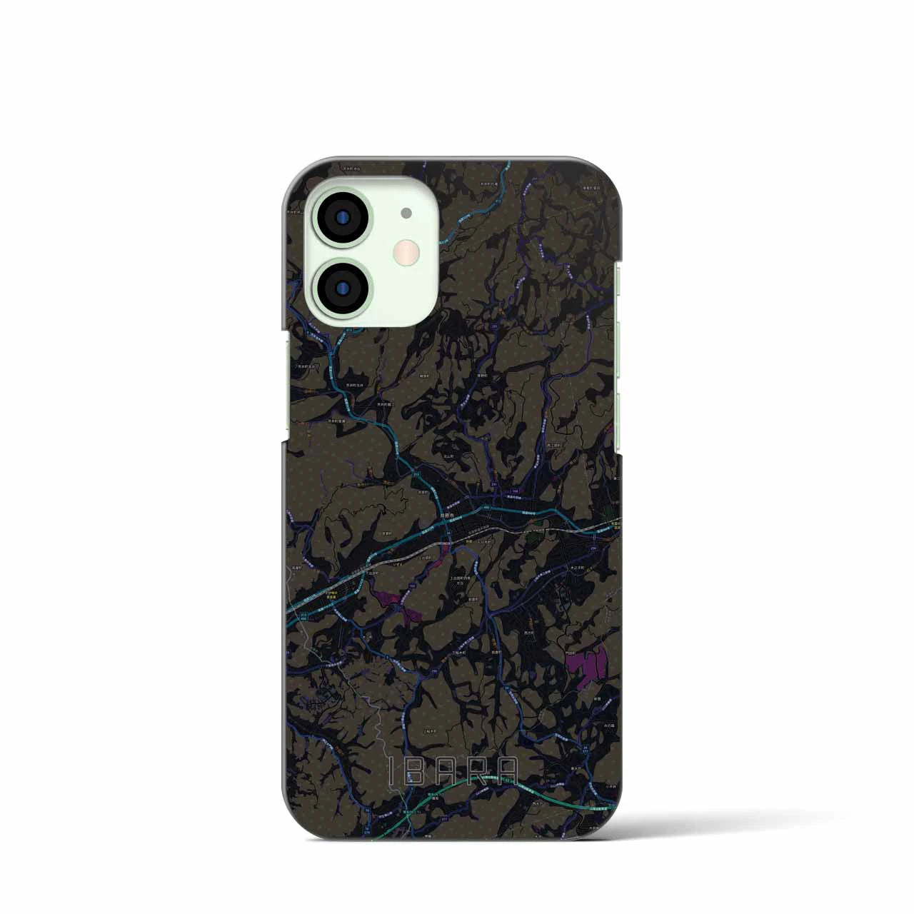 【井原(岡山県)】地図柄iPhoneケース(バックカバータイプ)