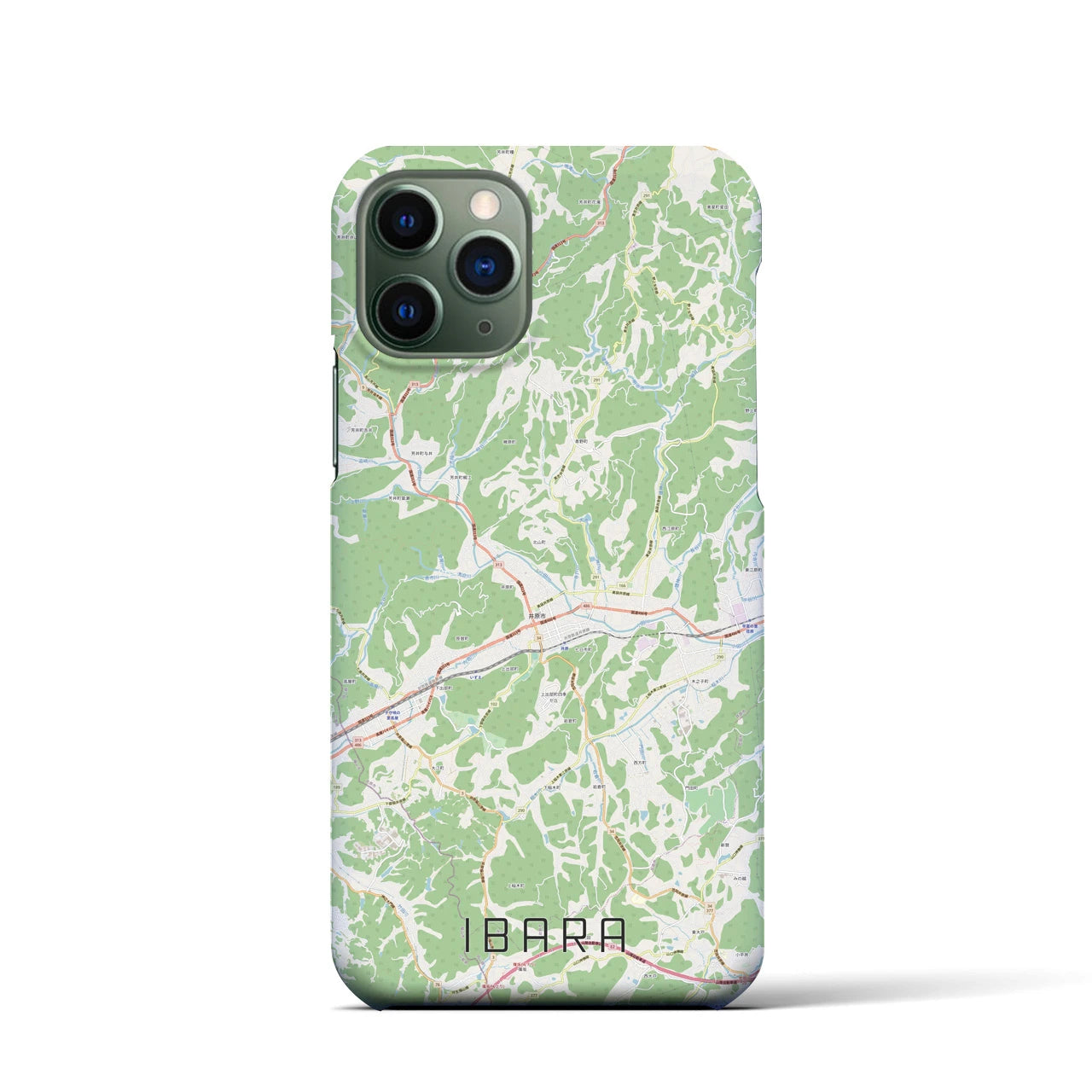 【井原(岡山県)】地図柄iPhoneケース(バックカバータイプ)