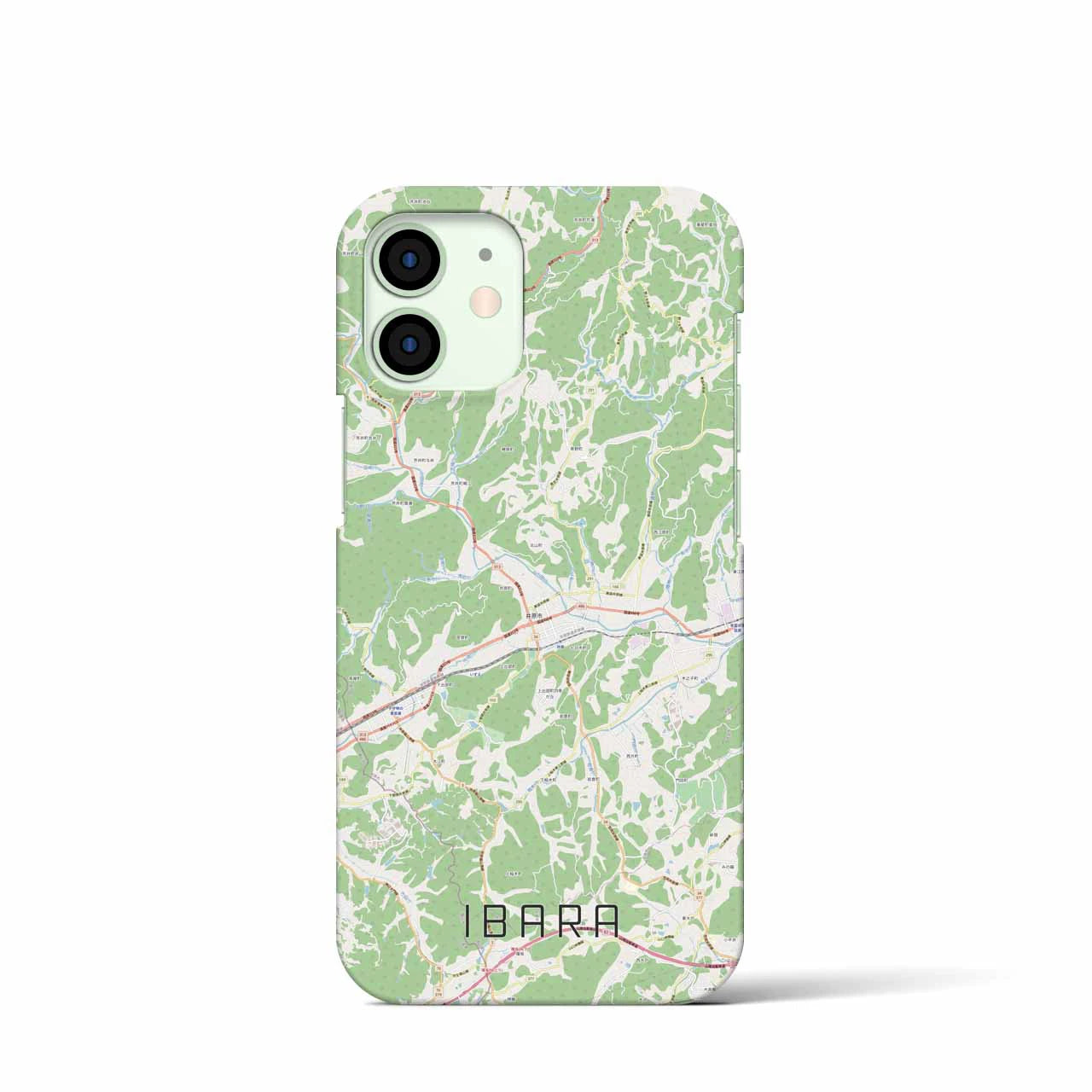 【井原(岡山県)】地図柄iPhoneケース(バックカバータイプ)