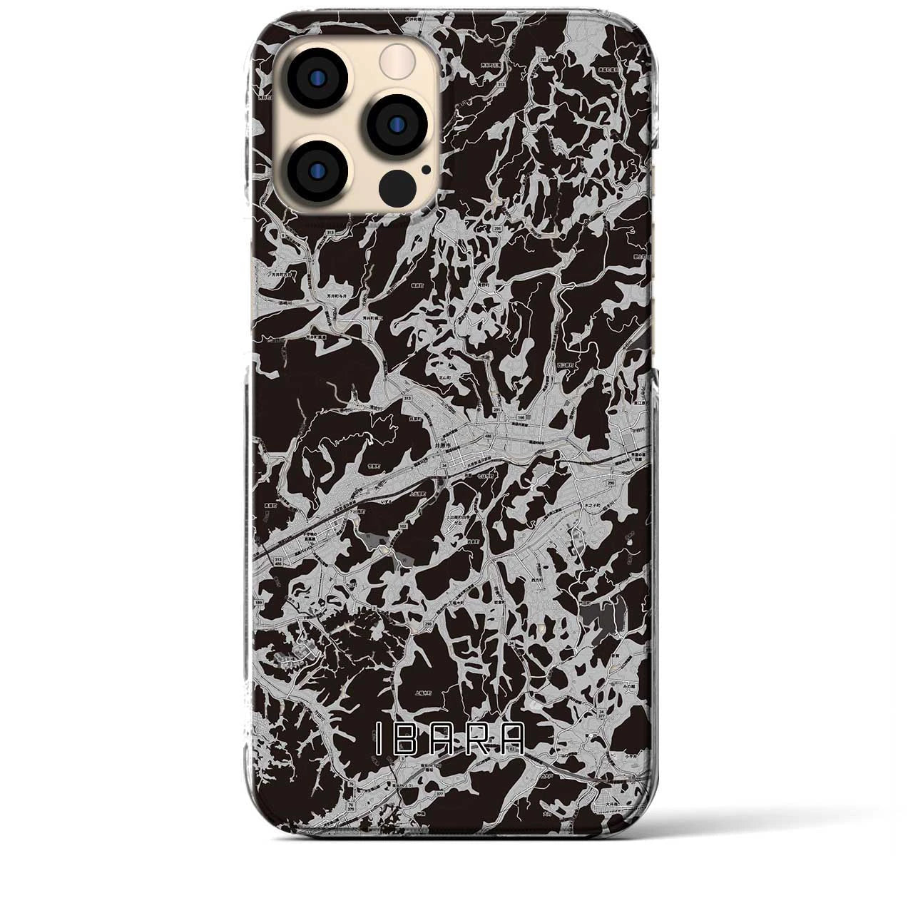 【井原(岡山県)】地図柄iPhoneケース(クリアタイプ)